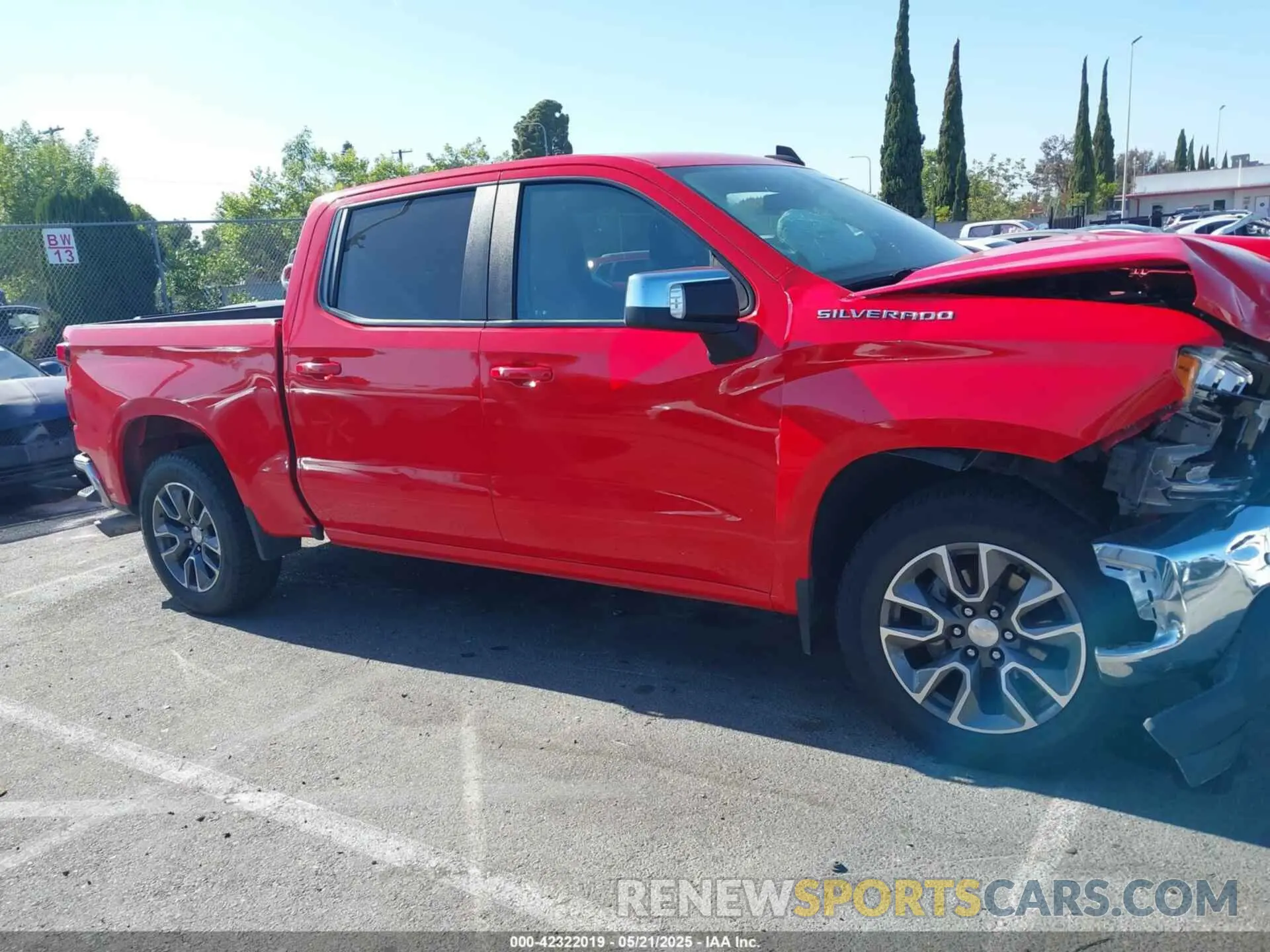 13 Photograph of a damaged car 3GCPWCED5MG151508 CHEVROLET SILVERADO 1500 2021