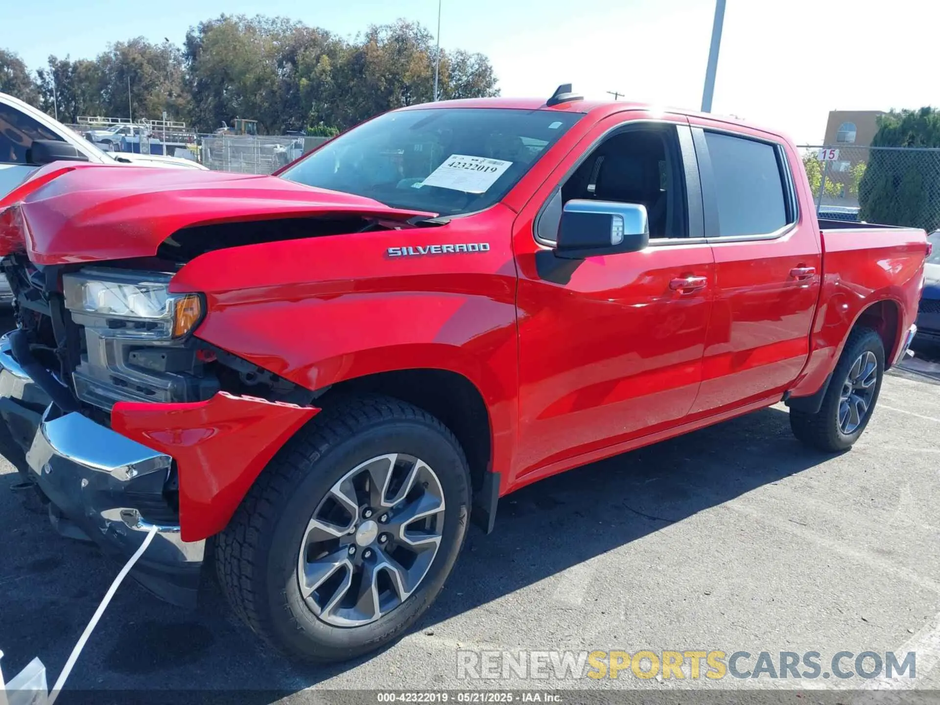 2 Photograph of a damaged car 3GCPWCED5MG151508 CHEVROLET SILVERADO 1500 2021