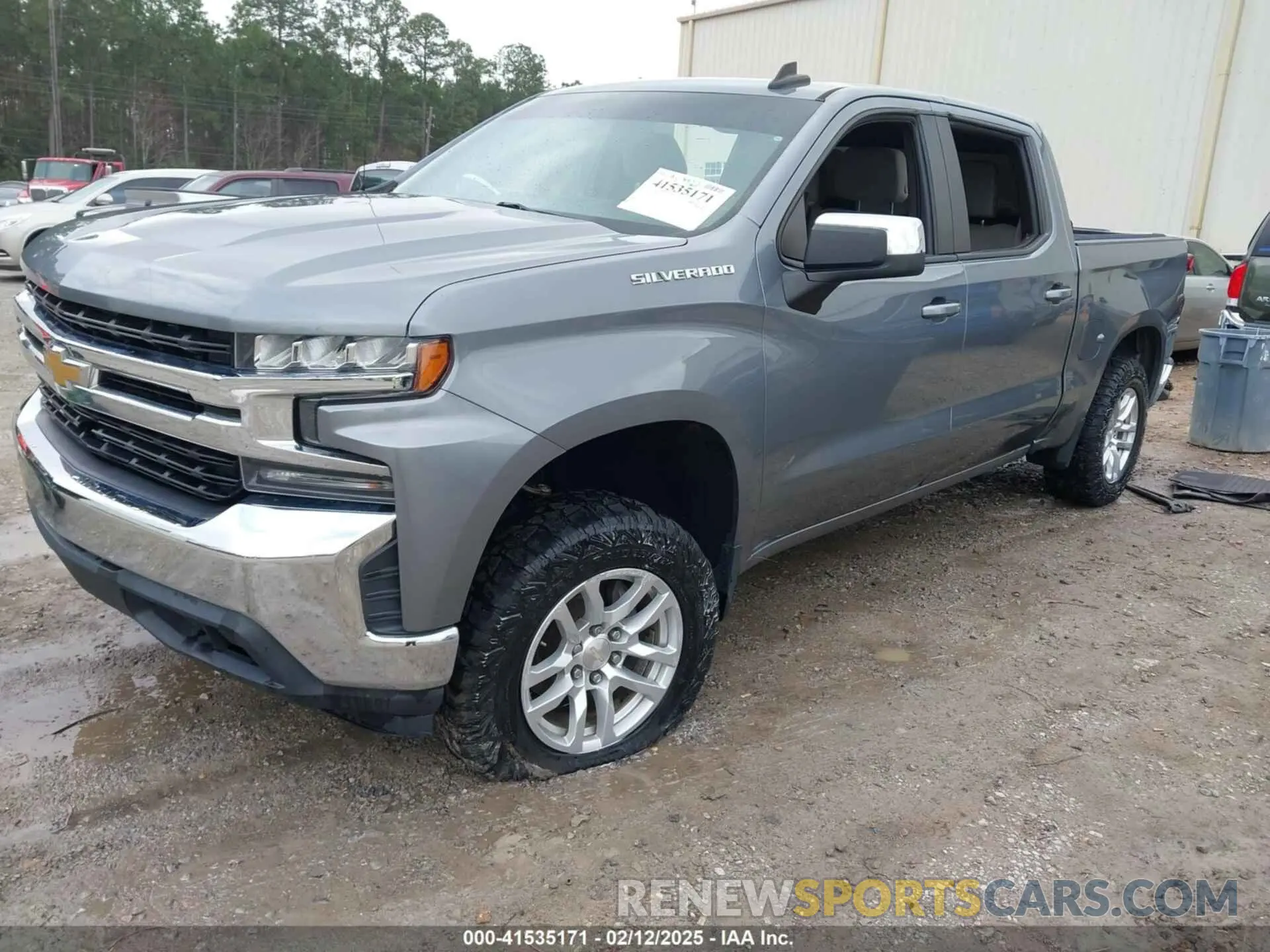 2 Photograph of a damaged car 3GCPWCED7MG245504 CHEVROLET SILVERADO 1500 2021