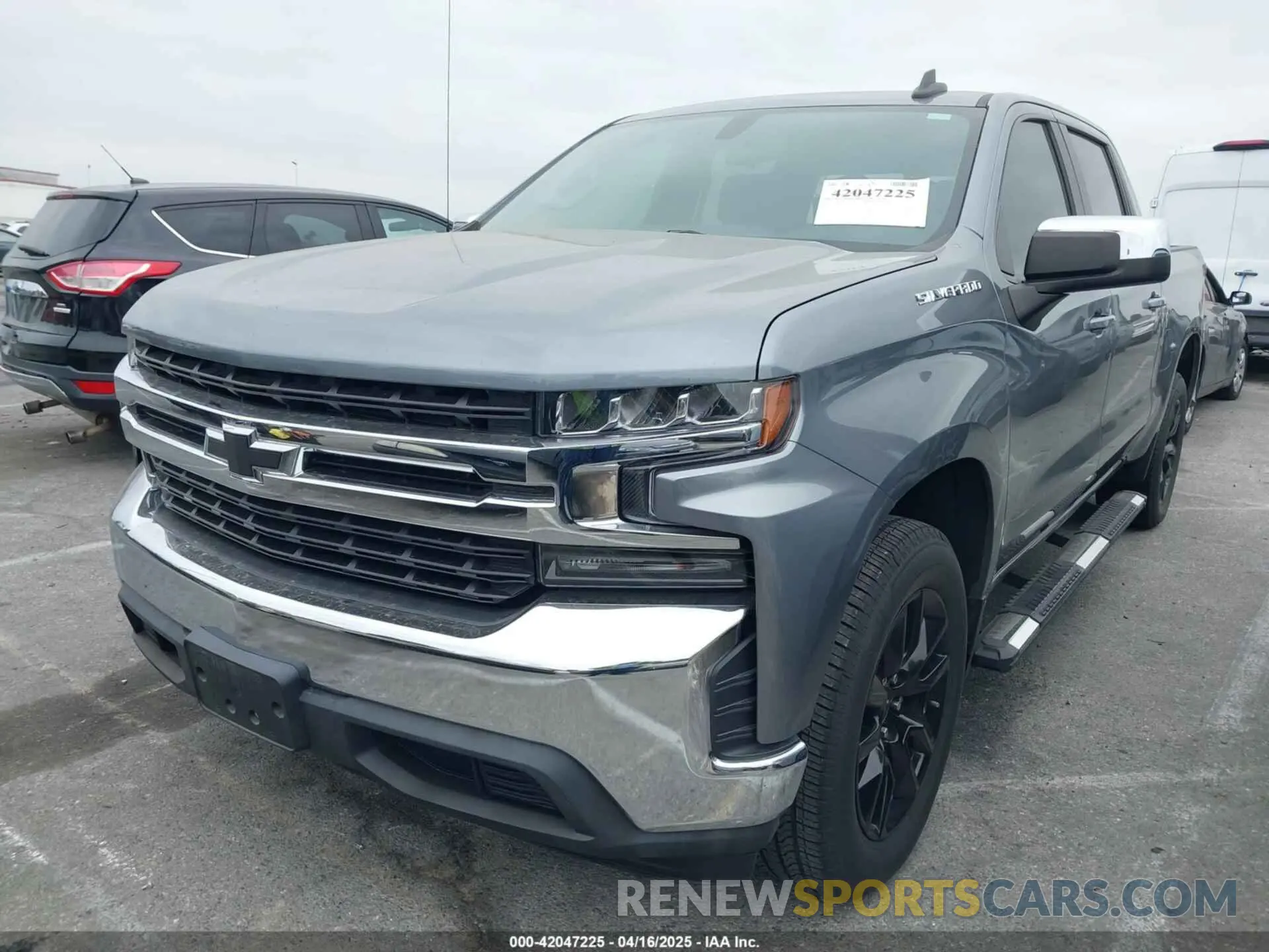2 Photograph of a damaged car 3GCPWCED8MG227304 CHEVROLET SILVERADO 1500 2021