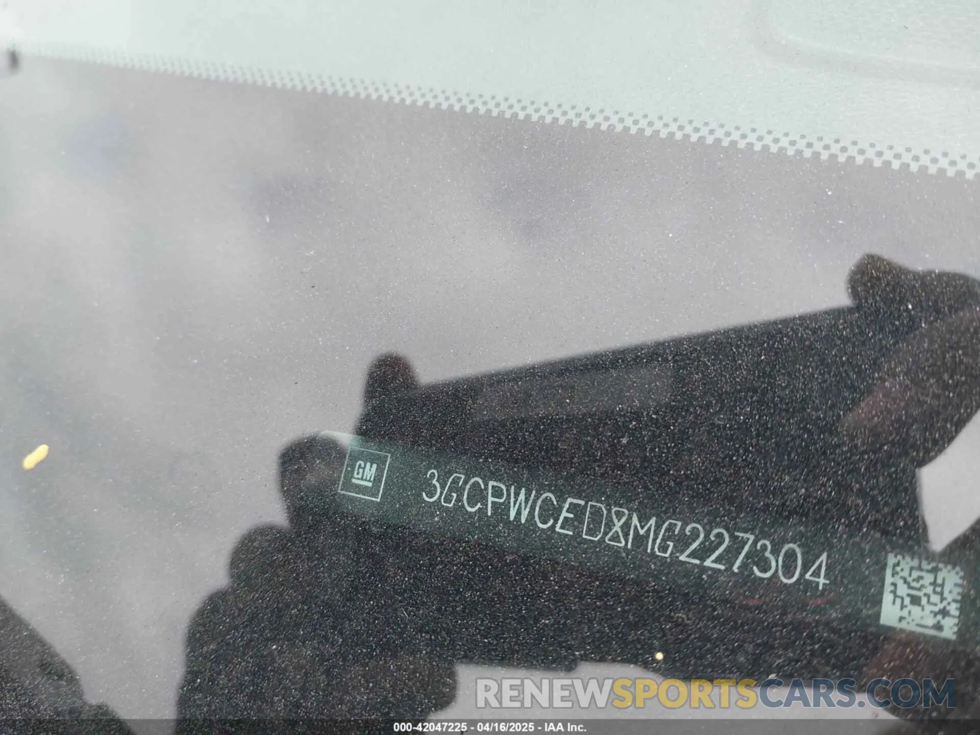 9 Photograph of a damaged car 3GCPWCED8MG227304 CHEVROLET SILVERADO 1500 2021