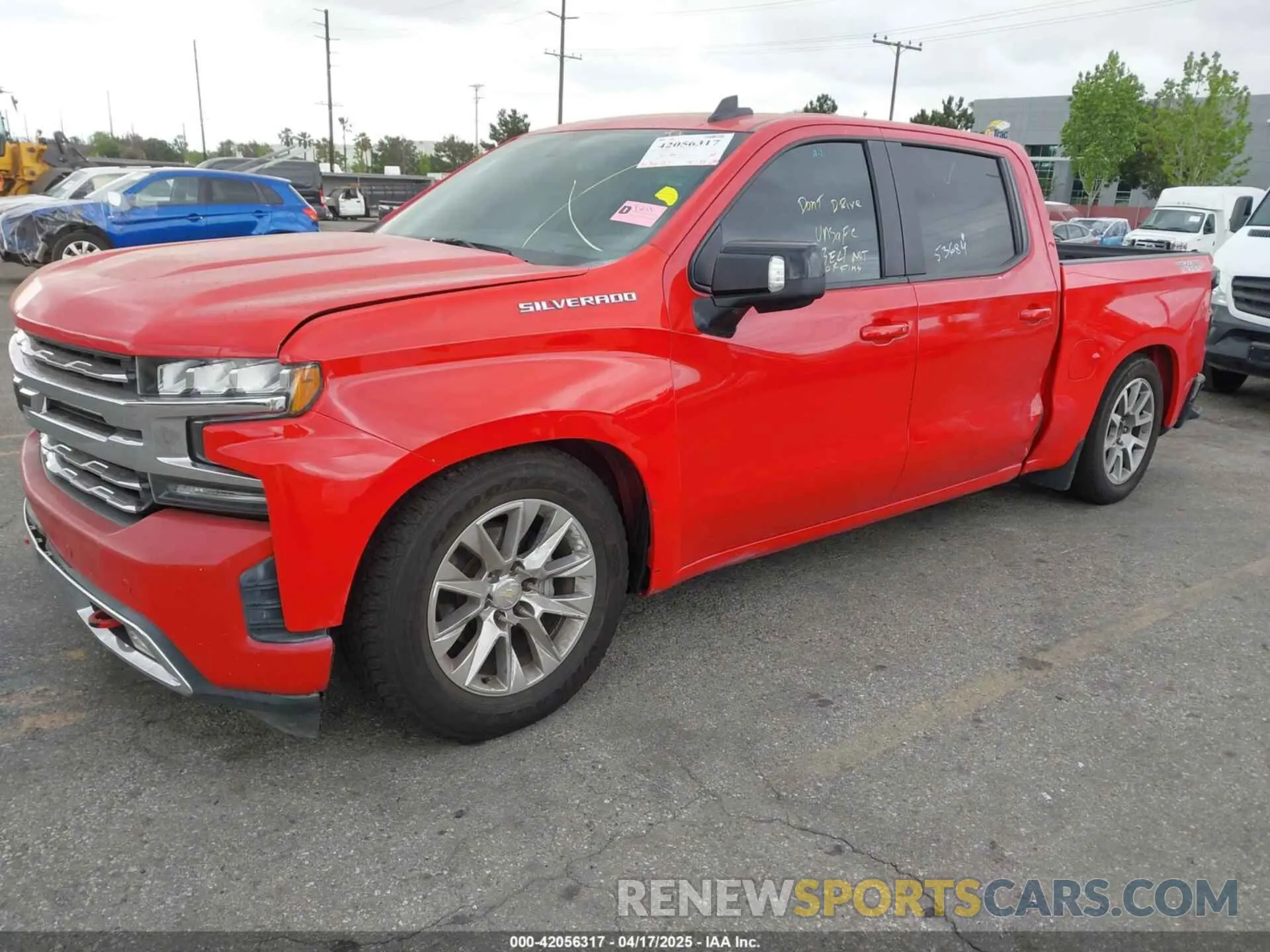 2 Photograph of a damaged car 3GCPWCED8MG250145 CHEVROLET SILVERADO 1500 2021