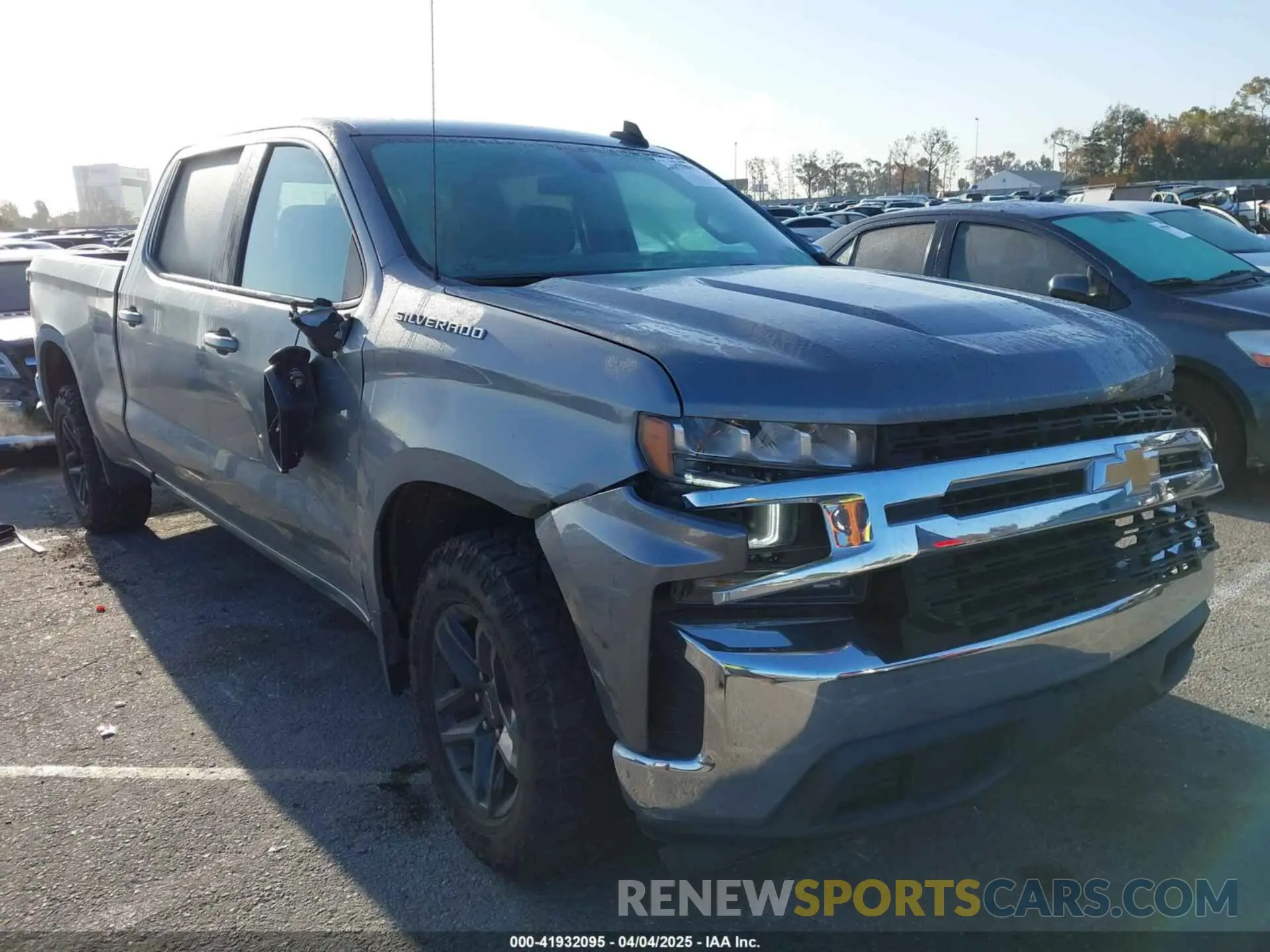 1 Photograph of a damaged car 3GCPWCEDXMG229720 CHEVROLET SILVERADO 1500 2021