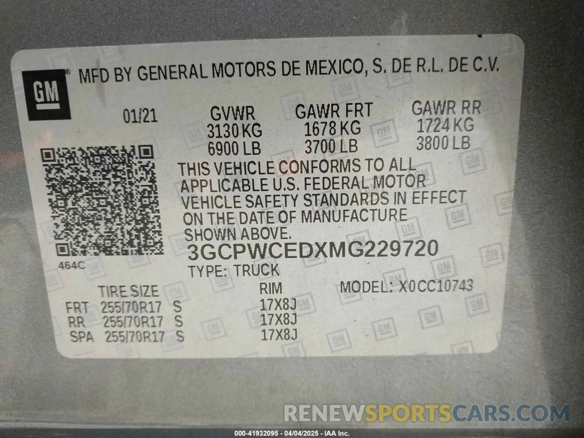 9 Photograph of a damaged car 3GCPWCEDXMG229720 CHEVROLET SILVERADO 1500 2021