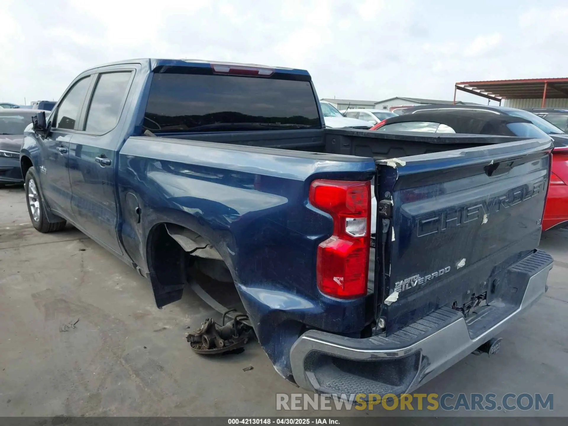 3 Photograph of a damaged car 3GCPWCEDXMG395252 CHEVROLET SILVERADO 1500 2021