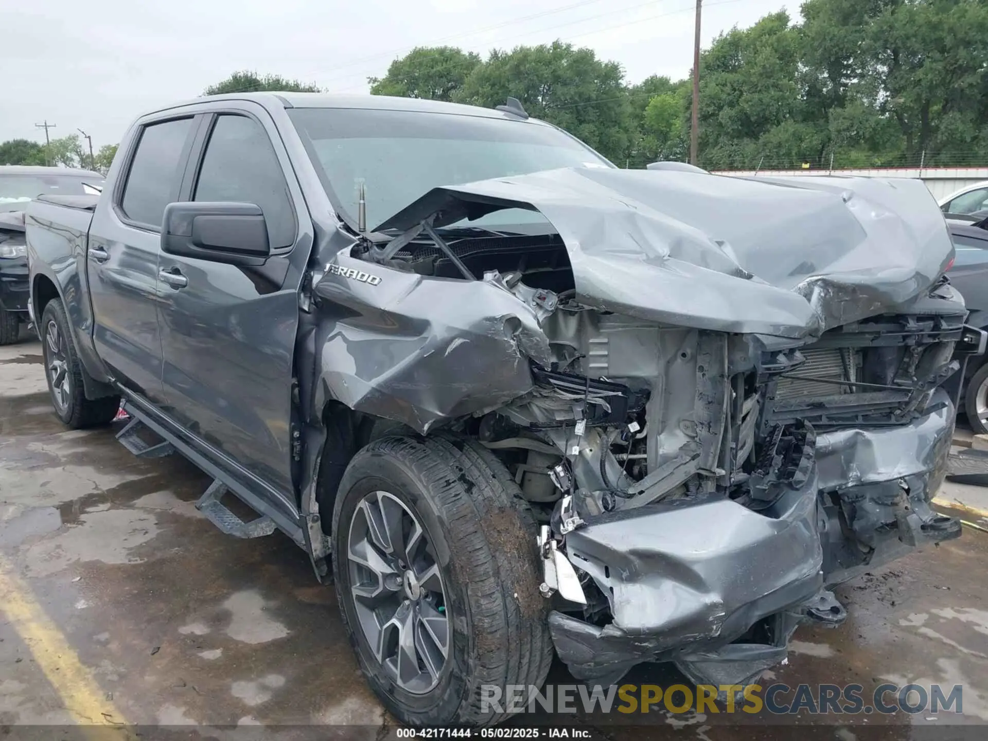 1 Photograph of a damaged car 3GCPWDED3MG200890 CHEVROLET SILVERADO 1500 2021