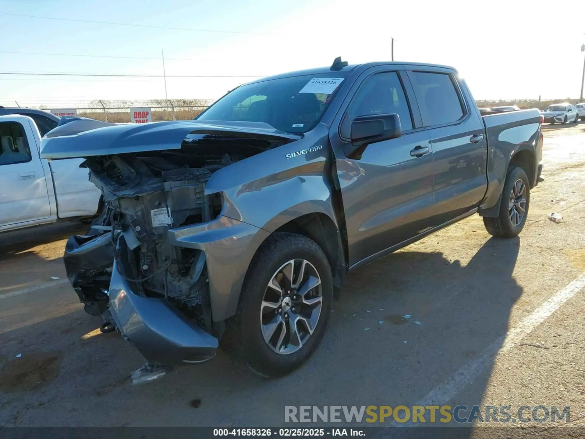 2 Photograph of a damaged car 3GCPWDEDXMG200255 CHEVROLET SILVERADO 1500 2021