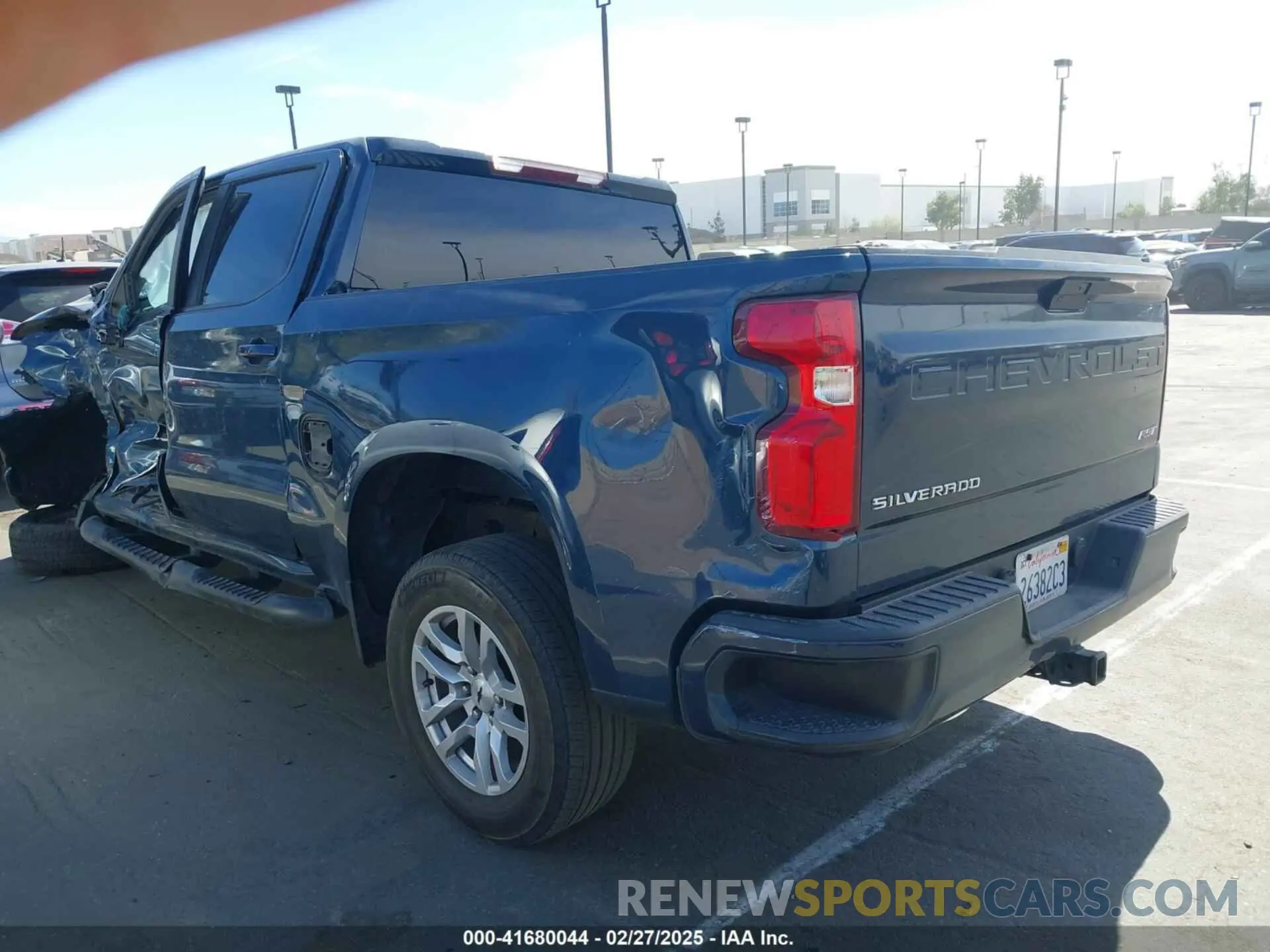 3 Photograph of a damaged car 3GCPWDET8MG103031 CHEVROLET SILVERADO 1500 2021