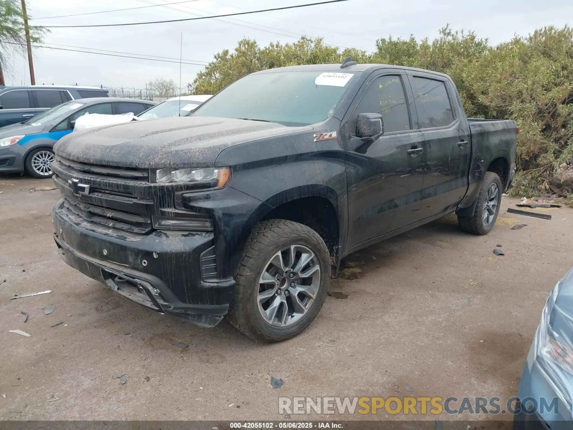 2 Photograph of a damaged car 3GCPWEED3MG432055 CHEVROLET SILVERADO 1500 2021