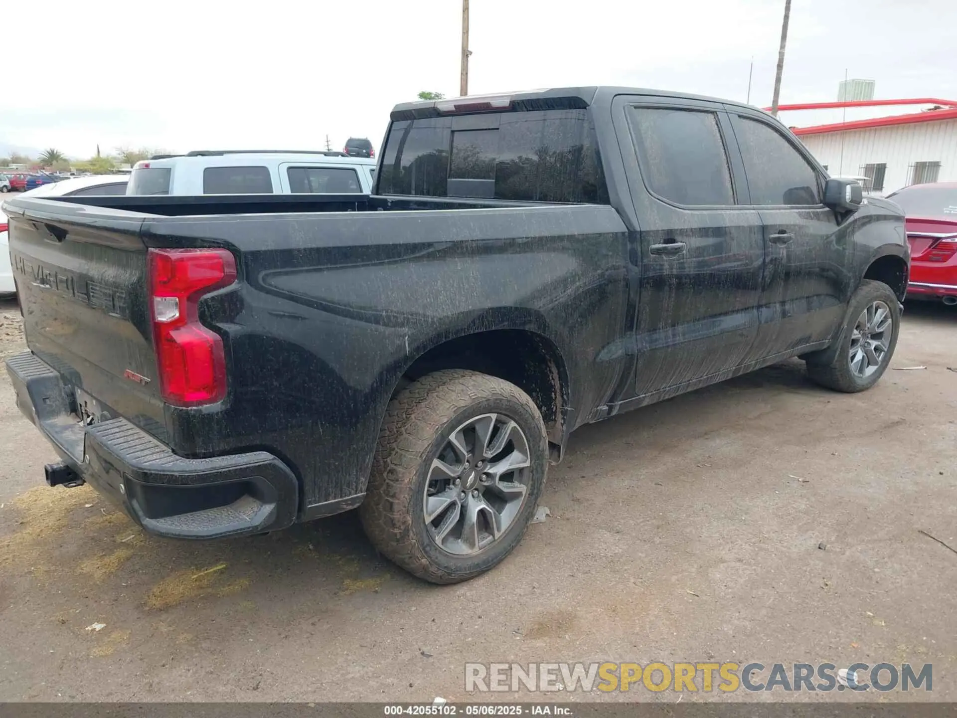 4 Photograph of a damaged car 3GCPWEED3MG432055 CHEVROLET SILVERADO 1500 2021