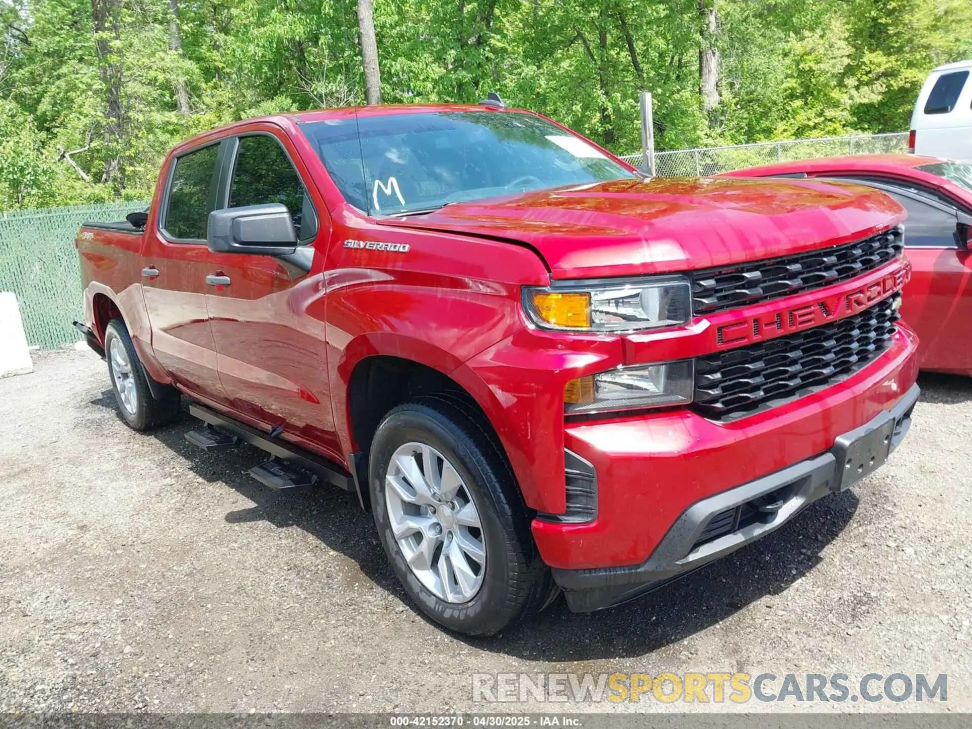 1 Photograph of a damaged car 3GCPYBEH6MG173072 CHEVROLET SILVERADO 1500 2021