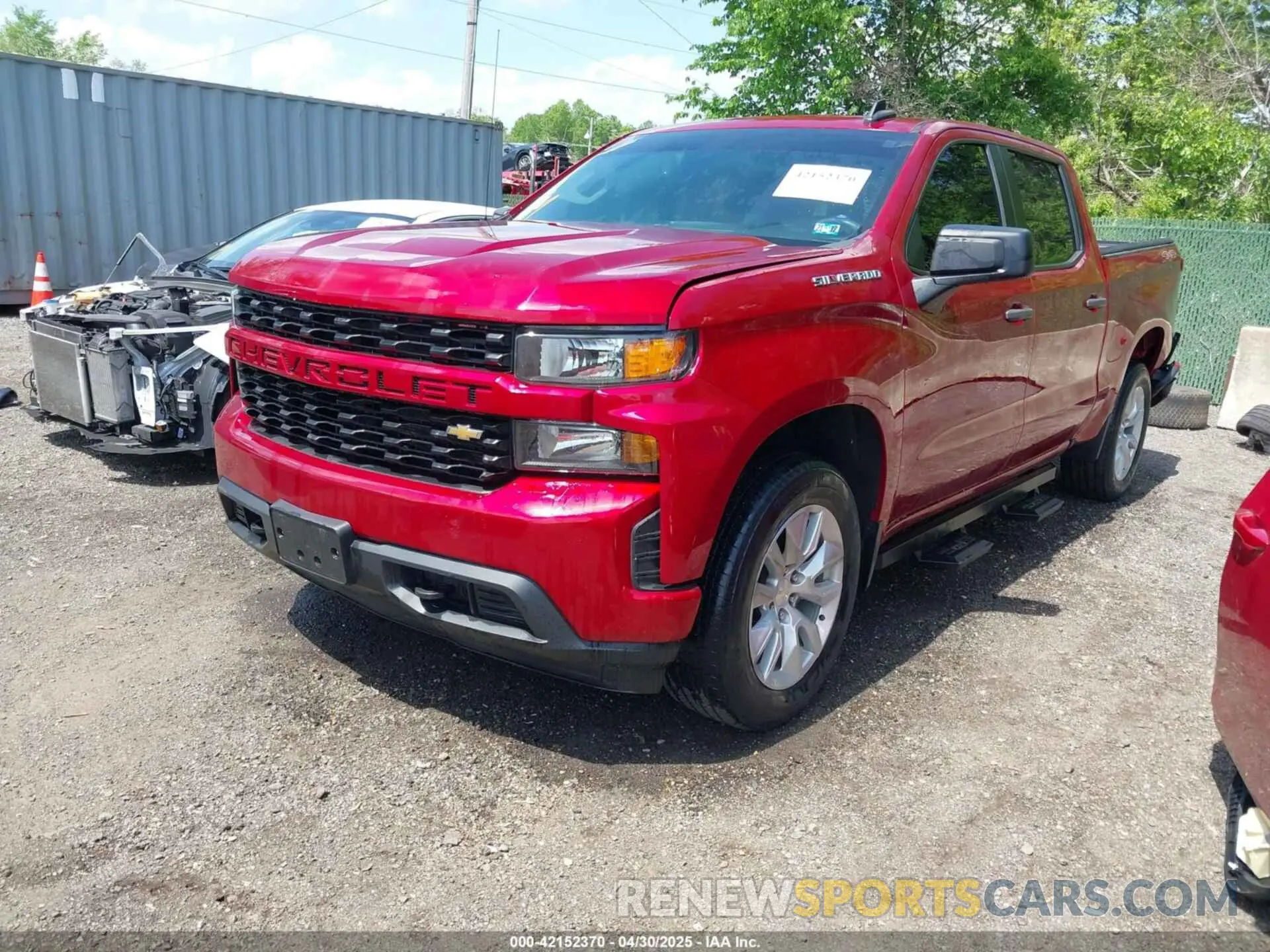 2 Photograph of a damaged car 3GCPYBEH6MG173072 CHEVROLET SILVERADO 1500 2021
