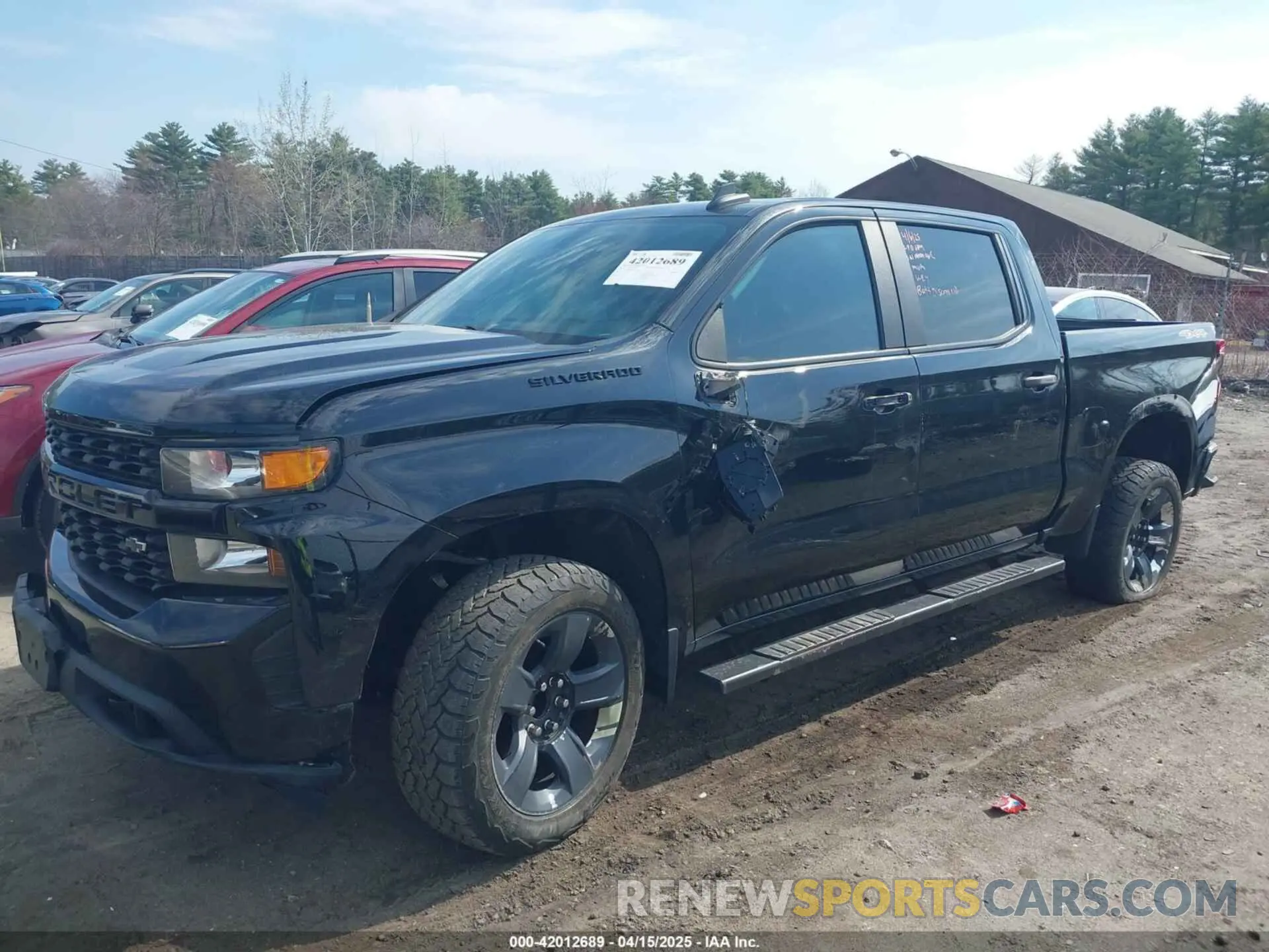 2 Photograph of a damaged car 3GCPYBEH9MG172952 CHEVROLET SILVERADO 1500 2021