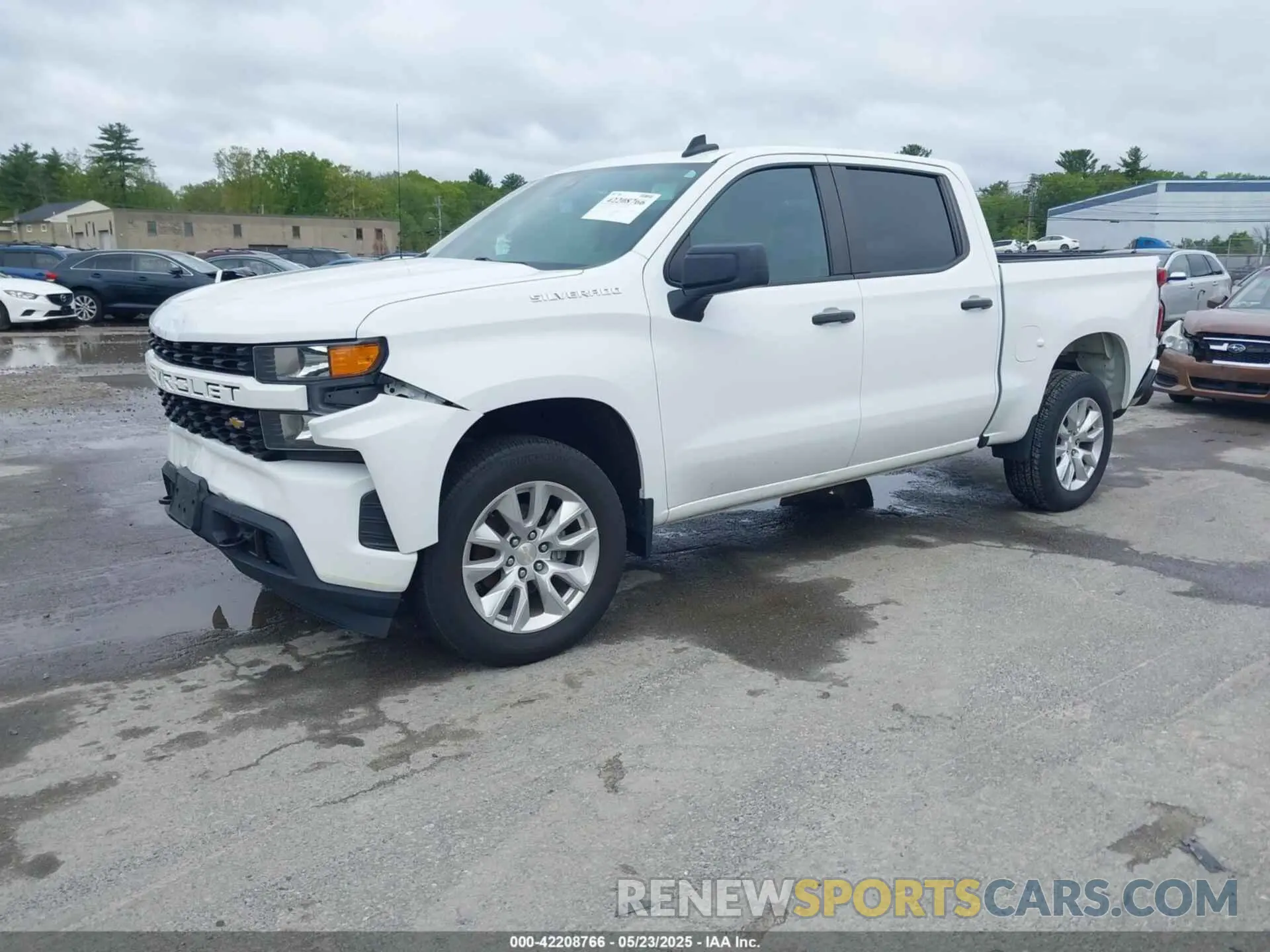 2 Photograph of a damaged car 3GCPYBEK1MG262317 CHEVROLET SILVERADO 1500 2021