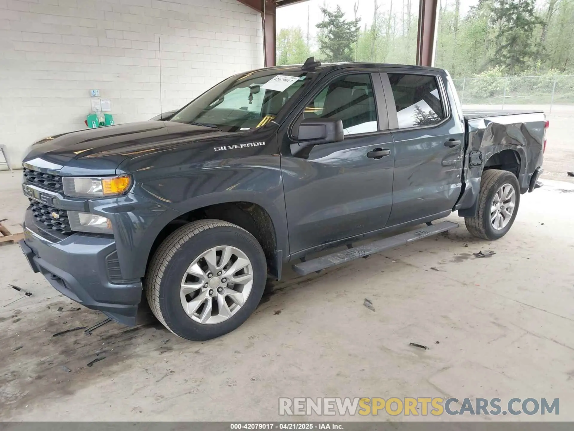 2 Photograph of a damaged car 3GCPYBEK4MG162700 CHEVROLET SILVERADO 1500 2021