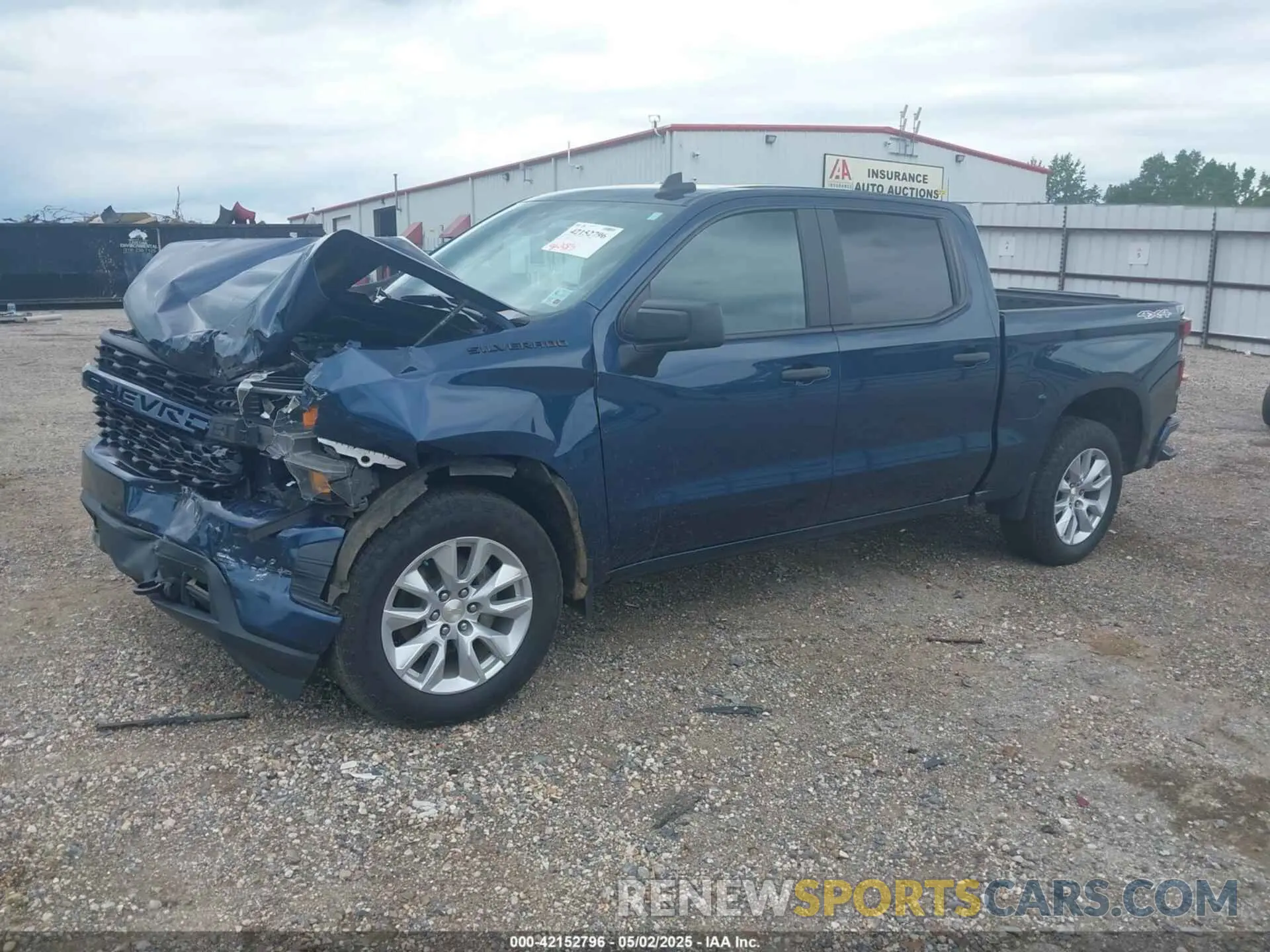 2 Photograph of a damaged car 3GCPYBEK8MG424346 CHEVROLET SILVERADO 1500 2021