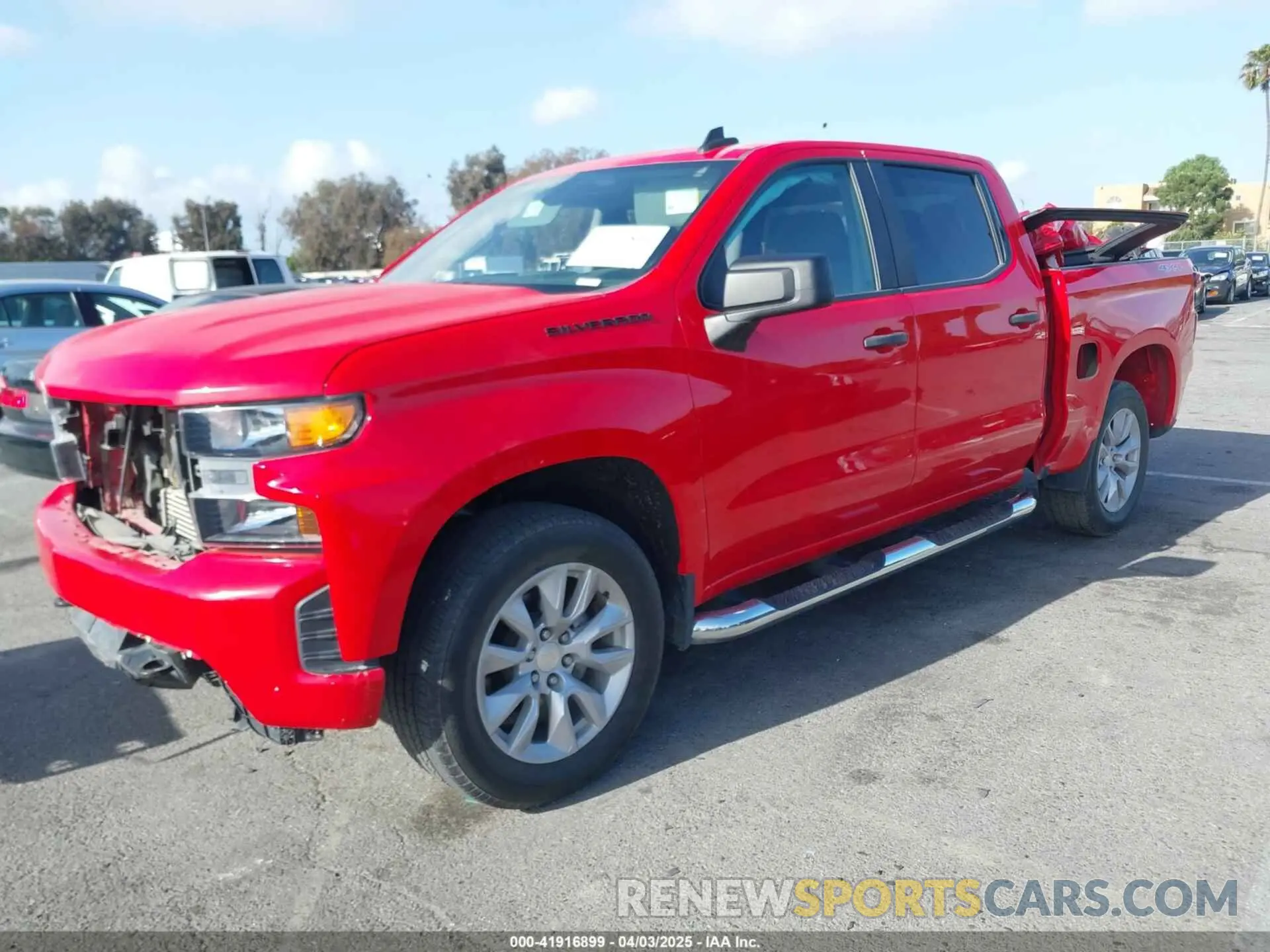 2 Photograph of a damaged car 3GCPYBEK9MG186717 CHEVROLET SILVERADO 1500 2021