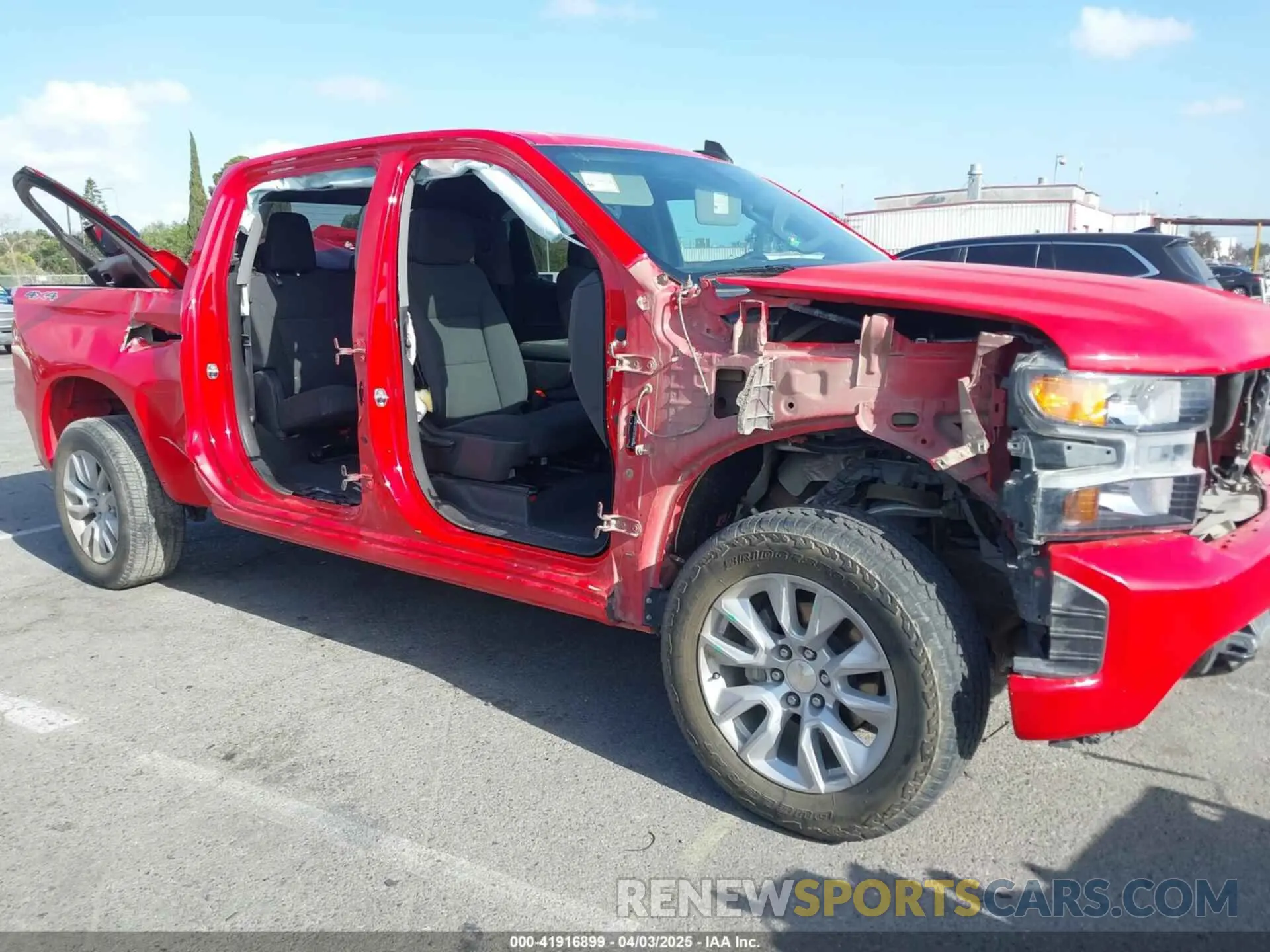 6 Photograph of a damaged car 3GCPYBEK9MG186717 CHEVROLET SILVERADO 1500 2021