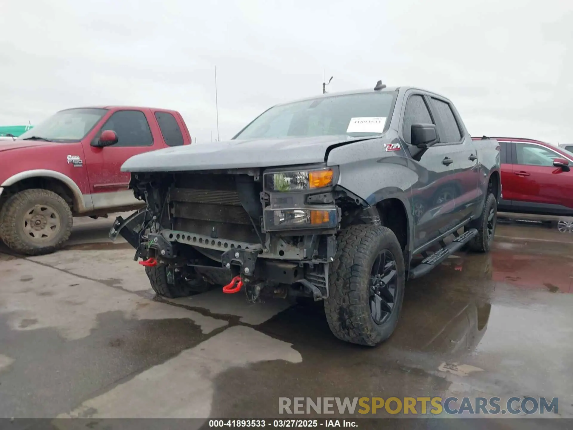 2 Photograph of a damaged car 3GCPYCEF3MG216741 CHEVROLET SILVERADO 1500 2021