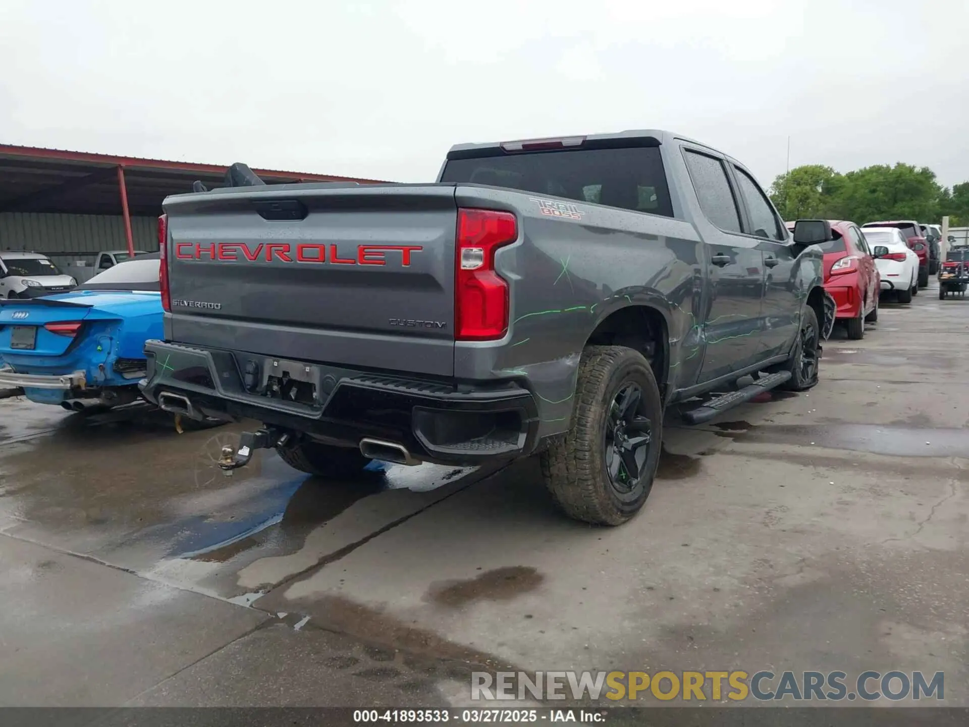 4 Photograph of a damaged car 3GCPYCEF3MG216741 CHEVROLET SILVERADO 1500 2021