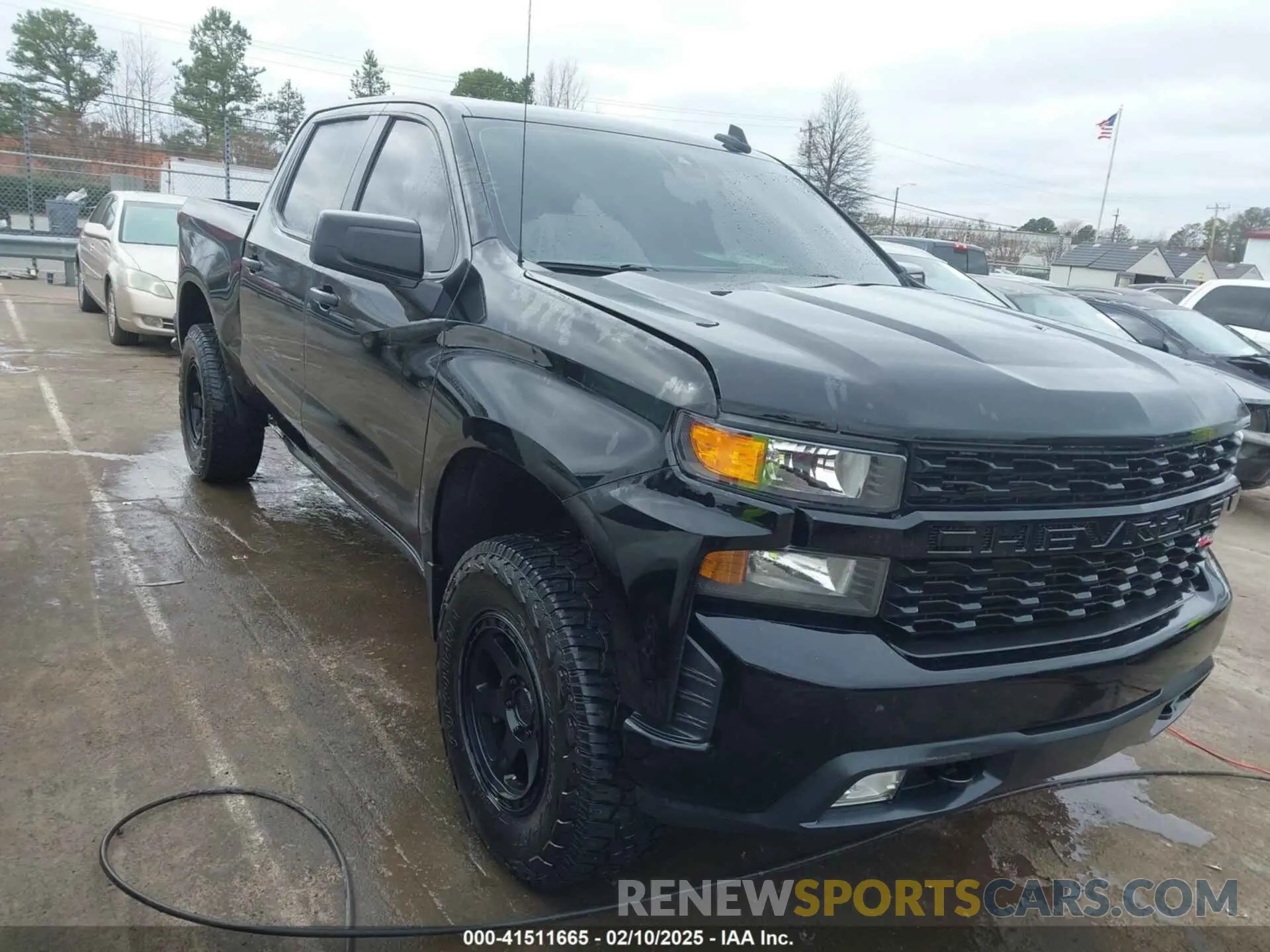 1 Photograph of a damaged car 3GCPYCEF8MG344926 CHEVROLET SILVERADO 1500 2021