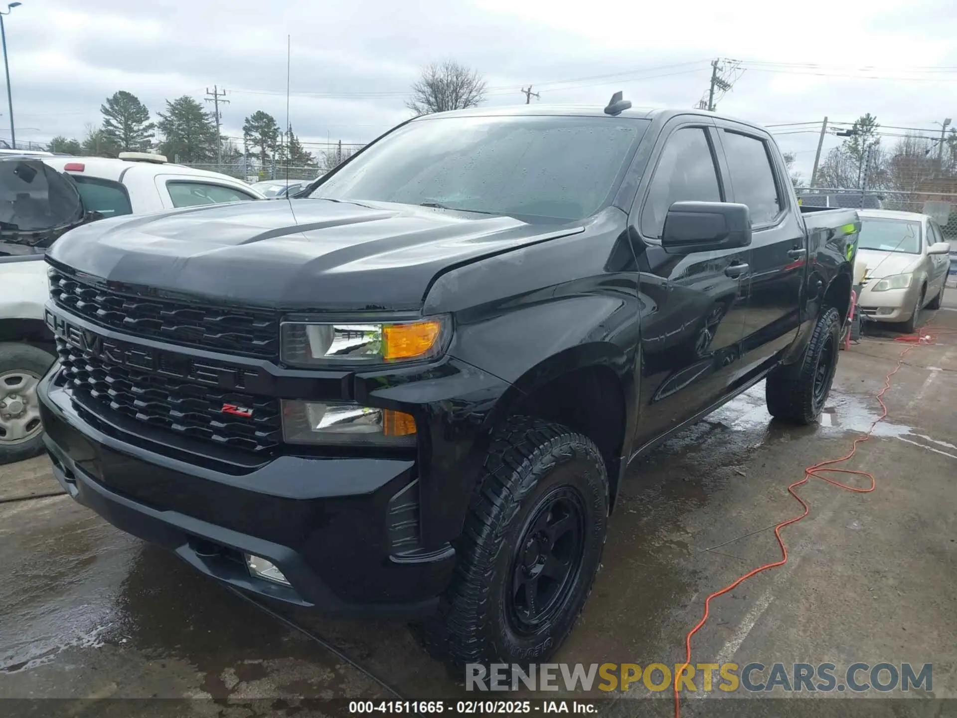 2 Photograph of a damaged car 3GCPYCEF8MG344926 CHEVROLET SILVERADO 1500 2021
