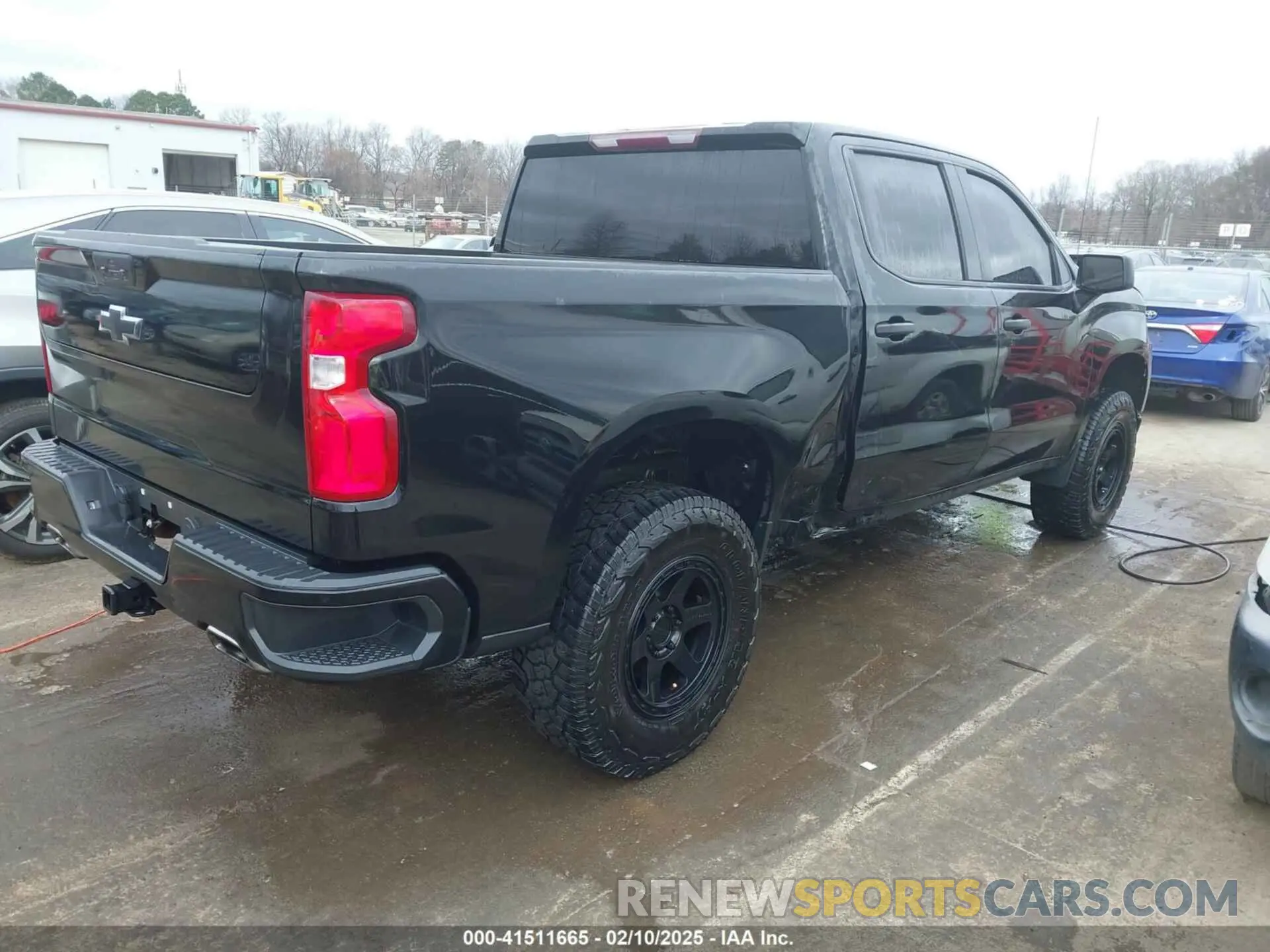 4 Photograph of a damaged car 3GCPYCEF8MG344926 CHEVROLET SILVERADO 1500 2021