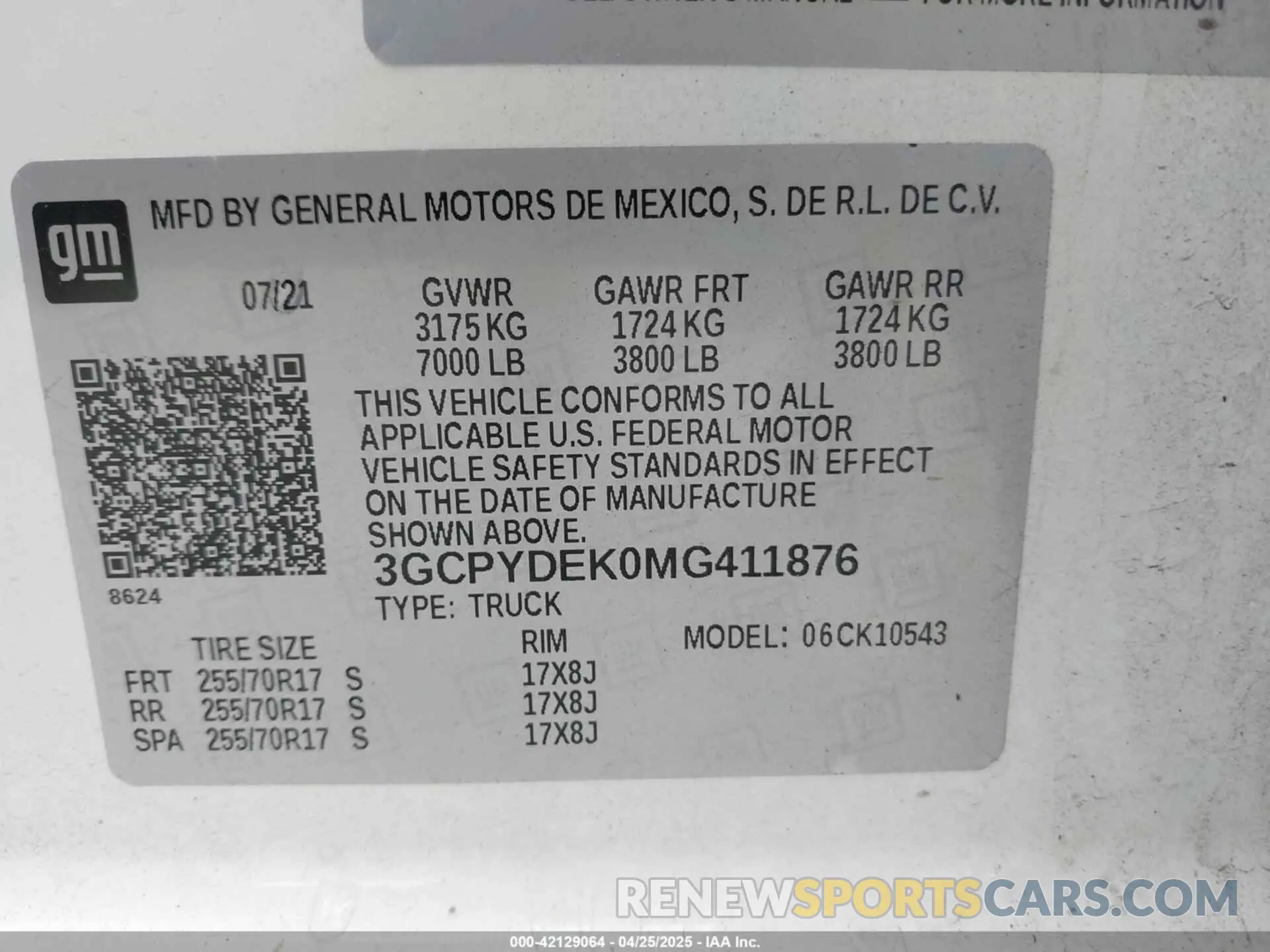9 Photograph of a damaged car 3GCPYDEK0MG411876 CHEVROLET SILVERADO 1500 2021