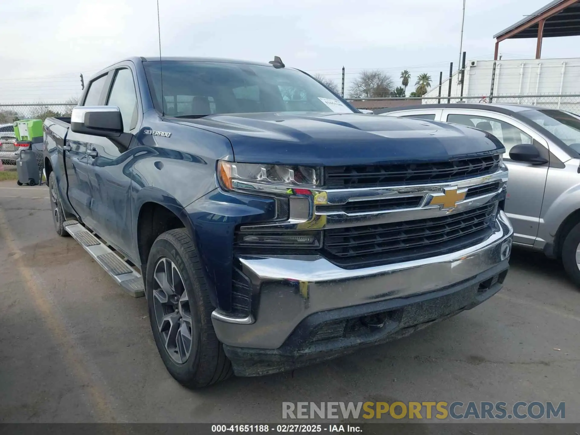 1 Photograph of a damaged car 3GCPYDEK5MG401179 CHEVROLET SILVERADO 1500 2021