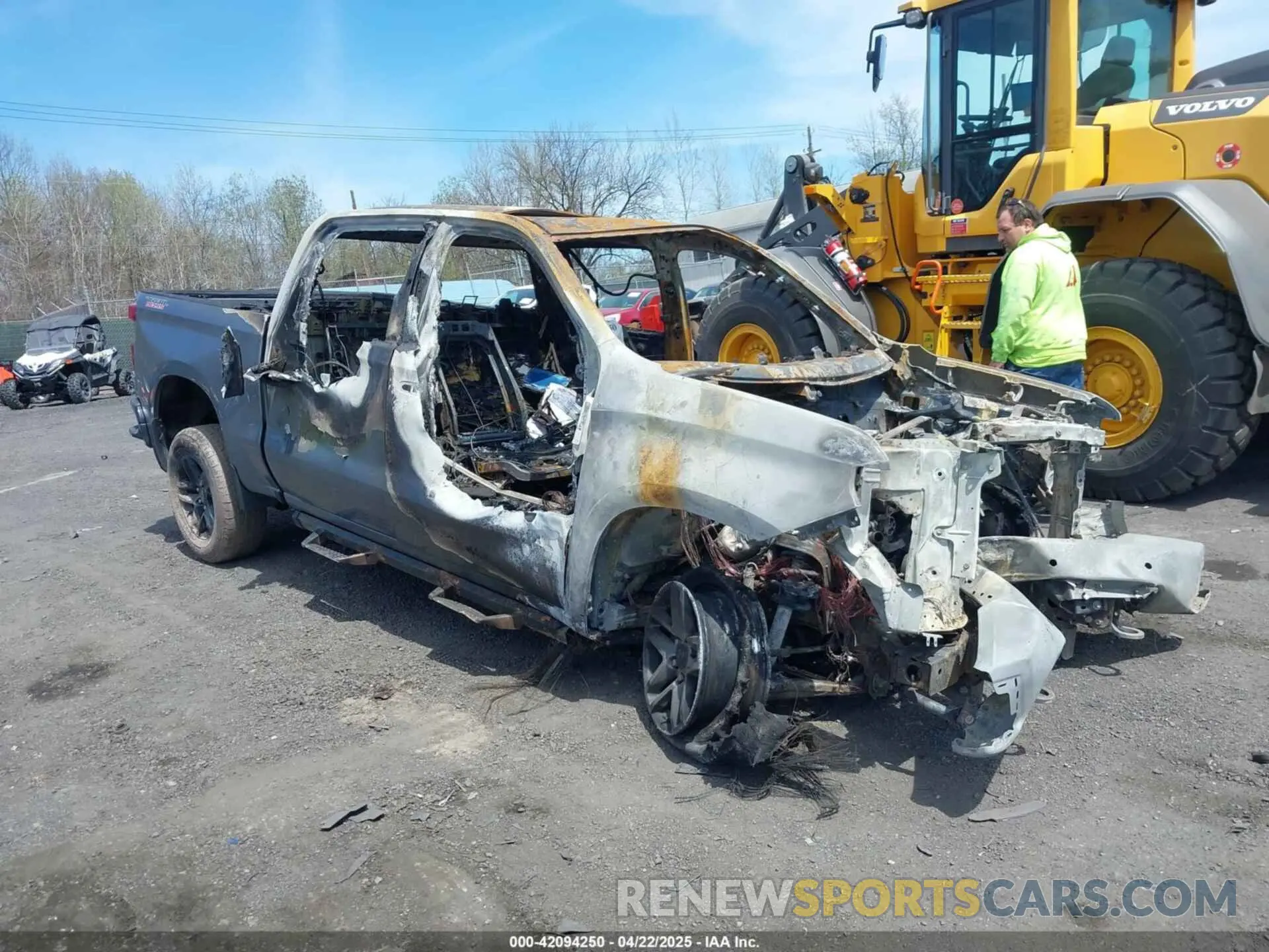 1 Photograph of a damaged car 3GCPYFED3MG285610 CHEVROLET SILVERADO 1500 2021