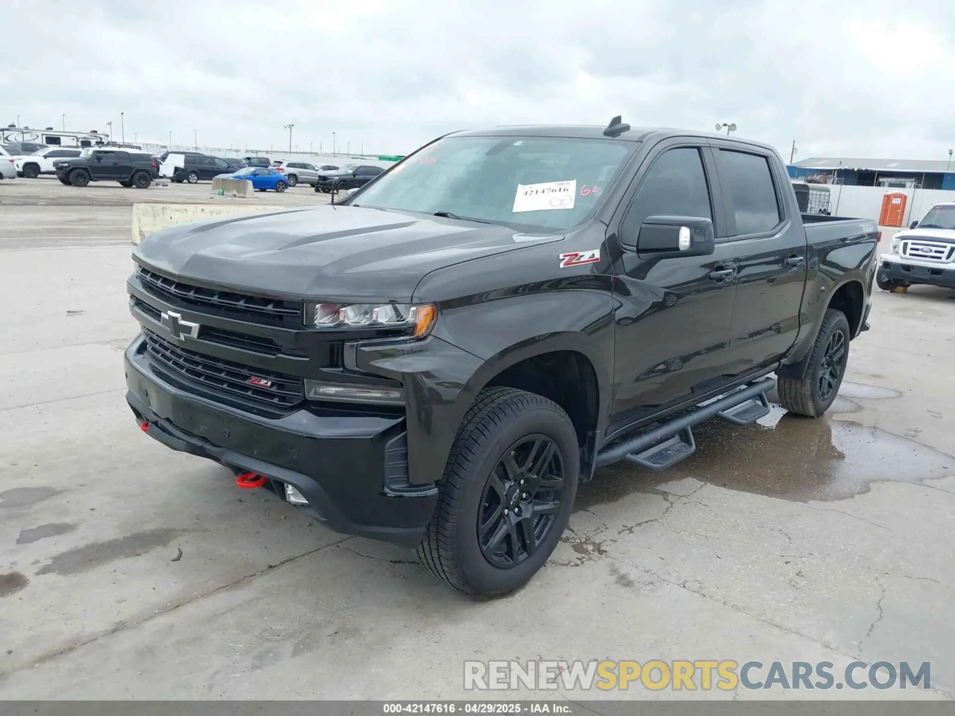 2 Photograph of a damaged car 3GCPYFED4MG354126 CHEVROLET SILVERADO 1500 2021