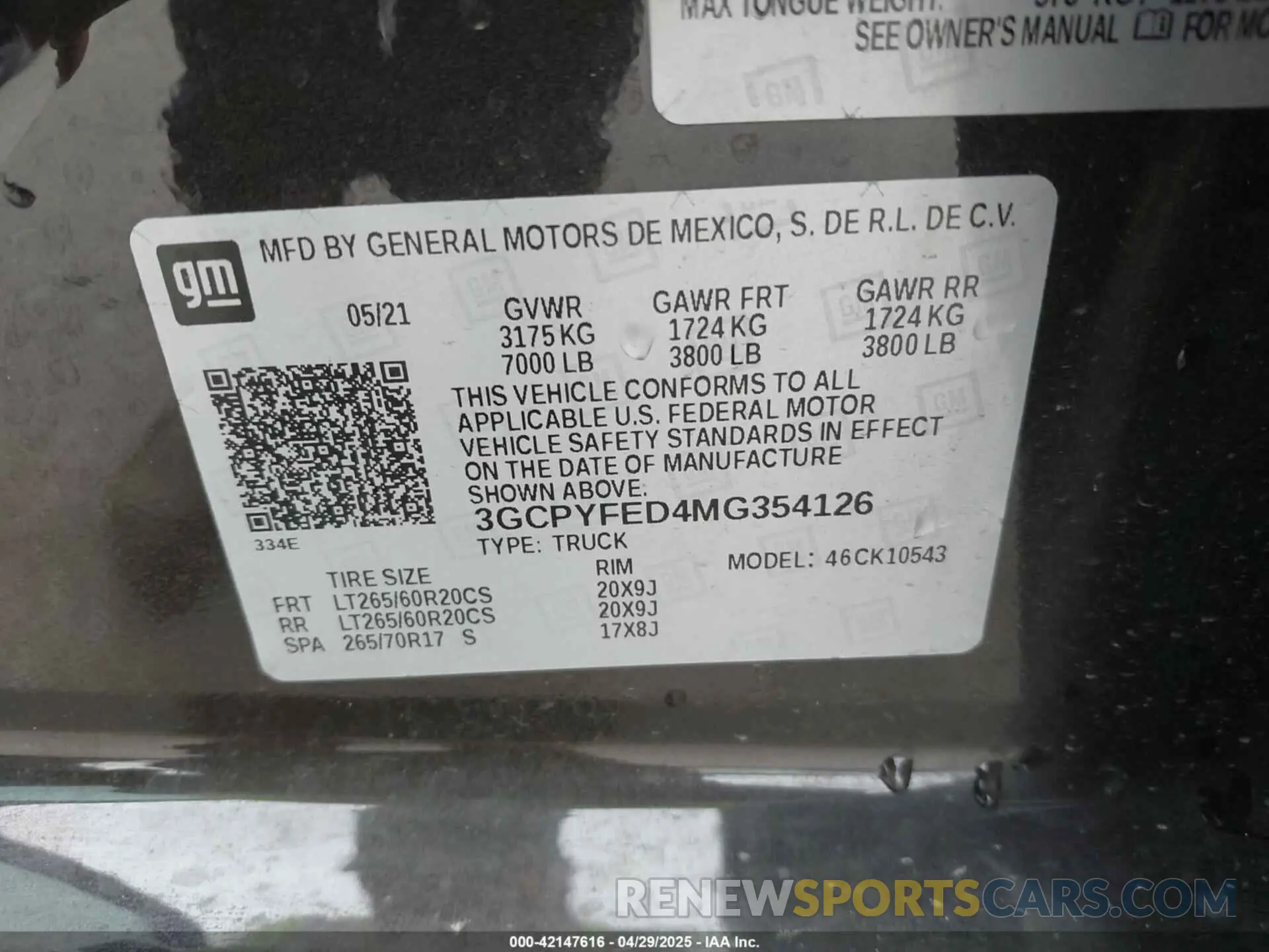 9 Photograph of a damaged car 3GCPYFED4MG354126 CHEVROLET SILVERADO 1500 2021