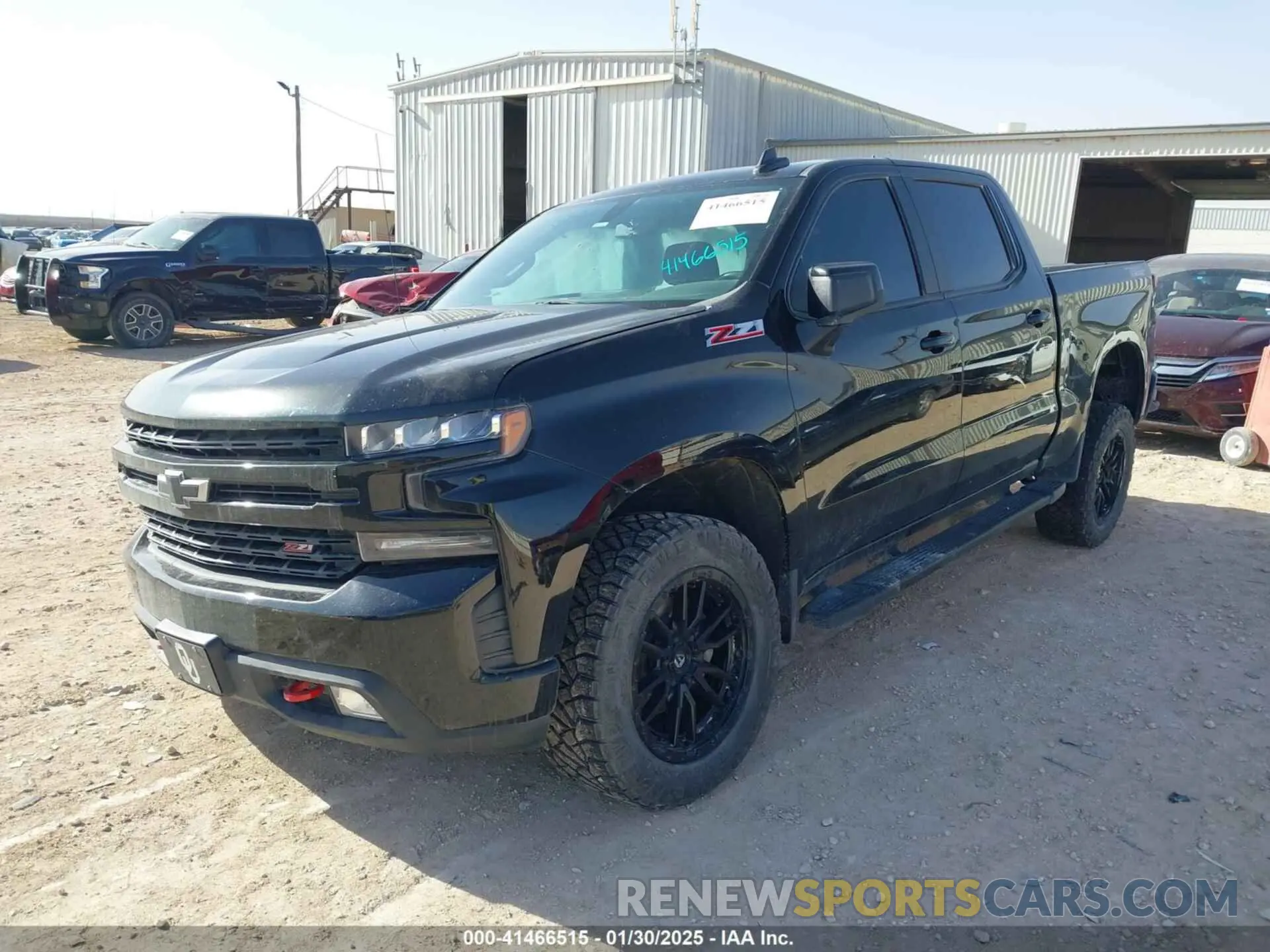 2 Photograph of a damaged car 3GCPYFED4MG473147 CHEVROLET SILVERADO 1500 2021