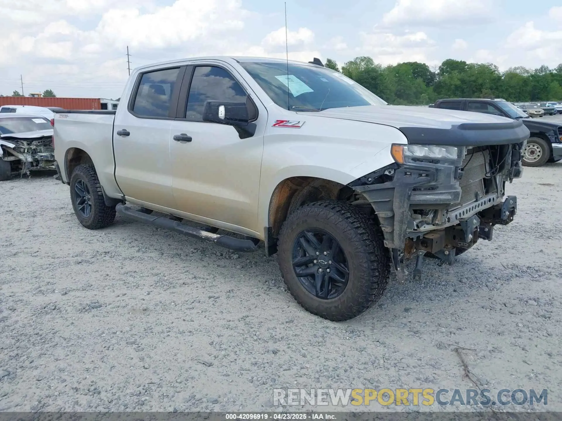 1 Photograph of a damaged car 3GCPYFED6MG165901 CHEVROLET SILVERADO 1500 2021
