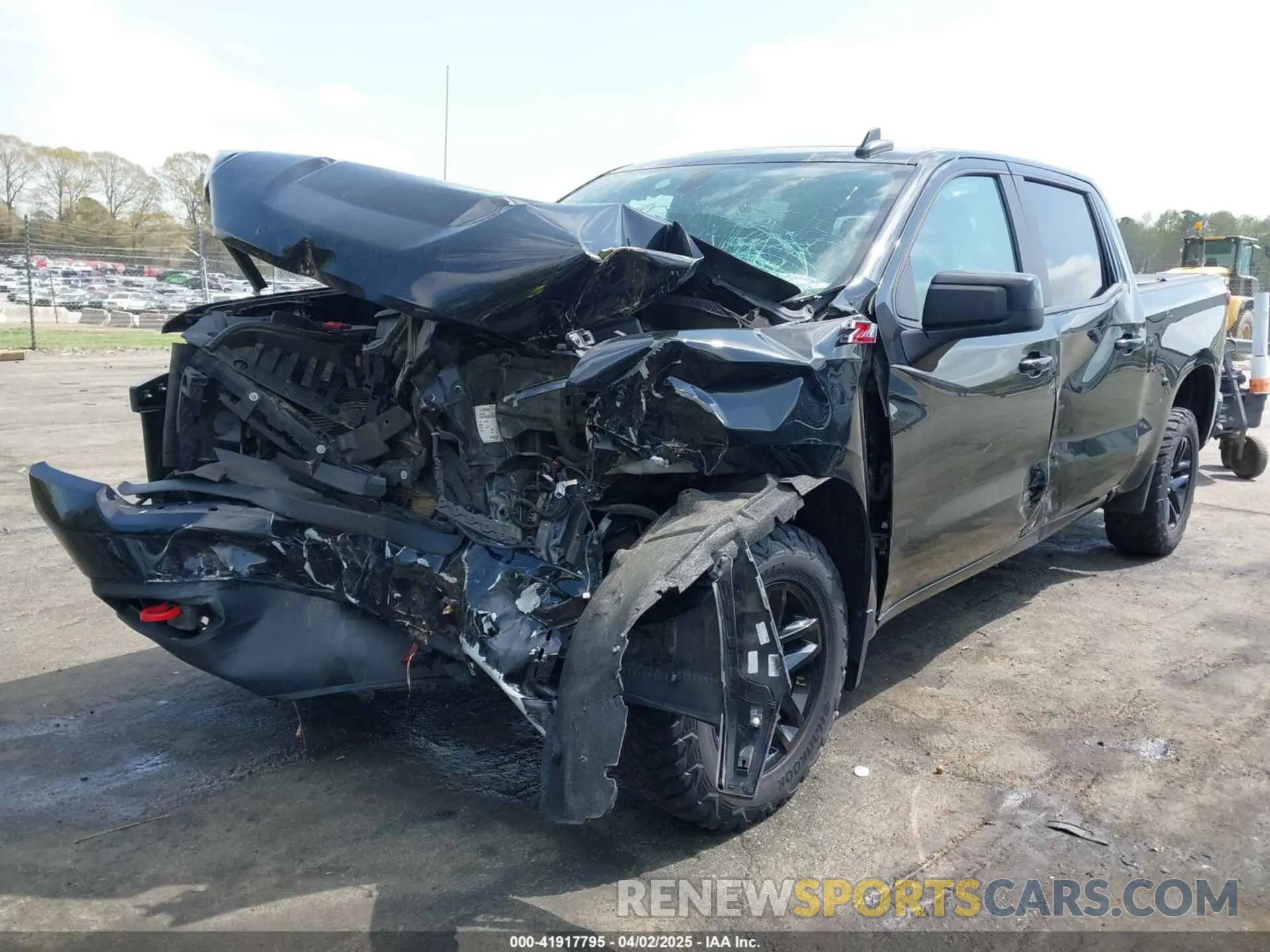 2 Photograph of a damaged car 3GCPYFED6MG365063 CHEVROLET SILVERADO 1500 2021
