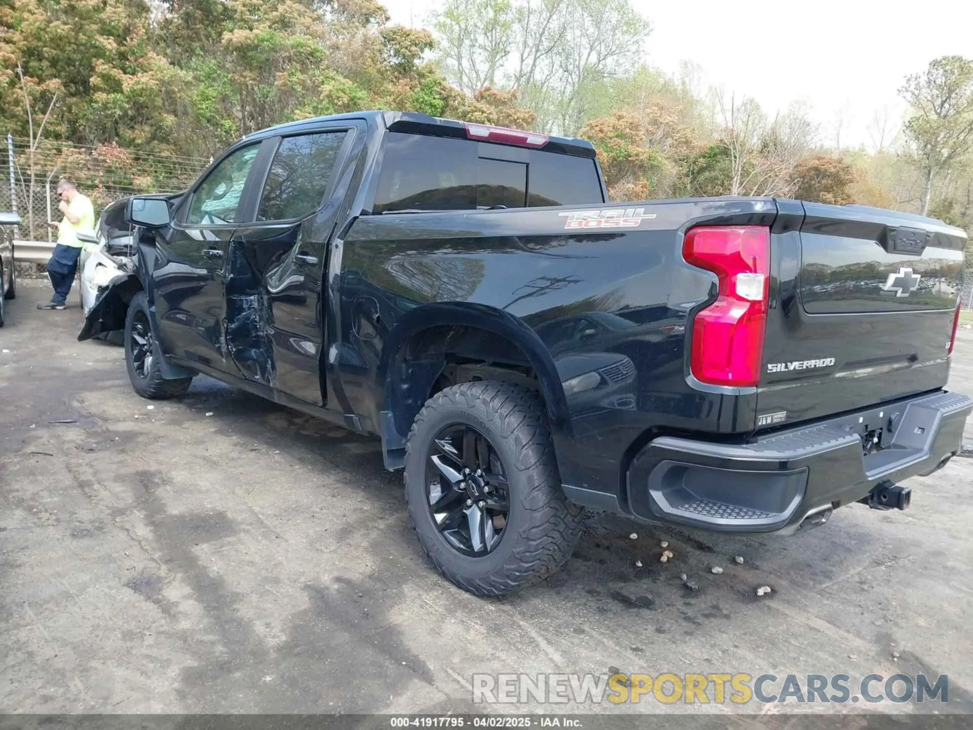 3 Photograph of a damaged car 3GCPYFED6MG365063 CHEVROLET SILVERADO 1500 2021