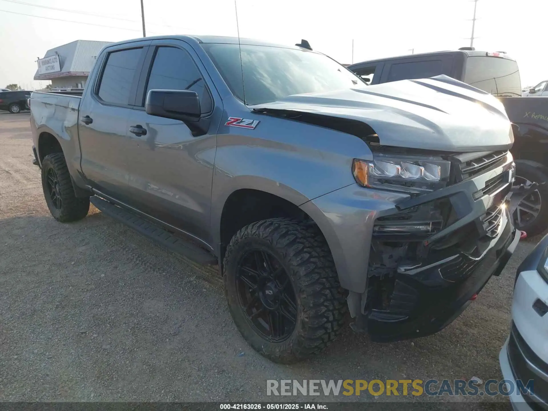 1 Photograph of a damaged car 3GCPYFEDXMG213626 CHEVROLET SILVERADO 1500 2021