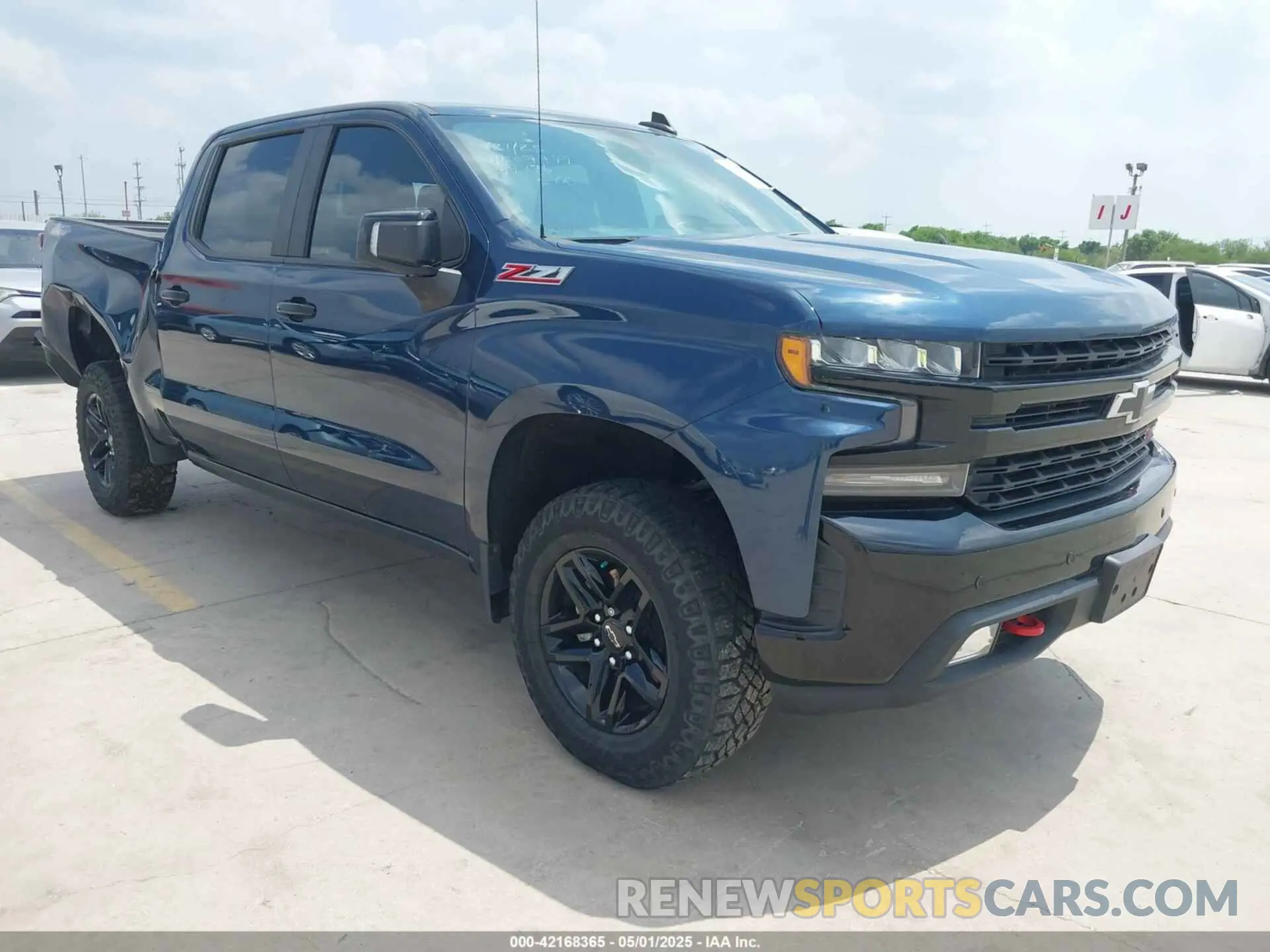 1 Photograph of a damaged car 3GCPYFEDXMG249476 CHEVROLET SILVERADO 1500 2021