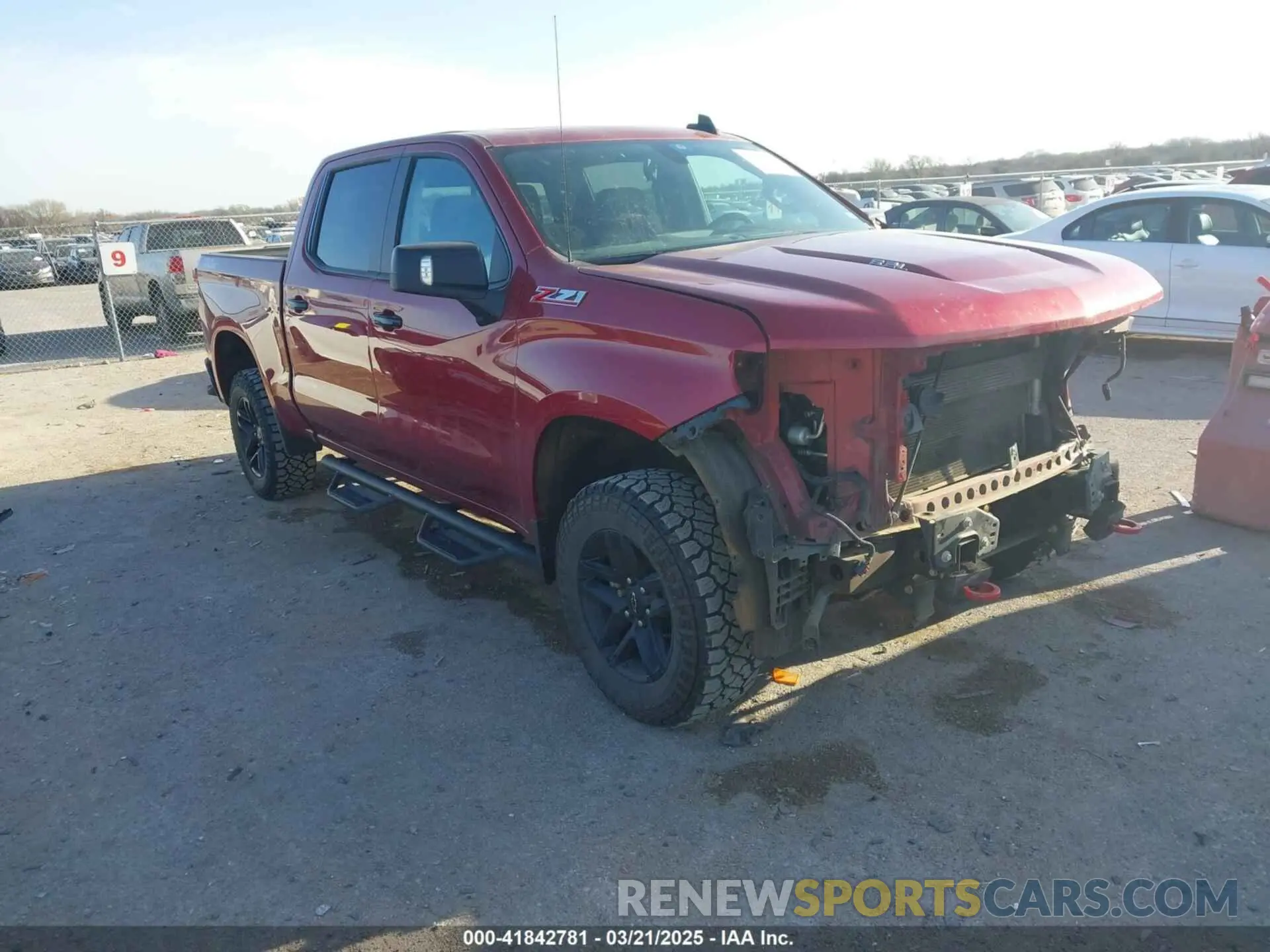 1 Photograph of a damaged car 3GCPYFEL0MG154044 CHEVROLET SILVERADO 1500 2021
