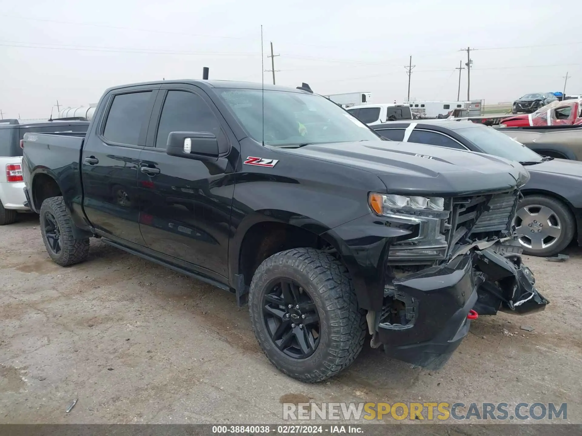 1 Photograph of a damaged car 3GCPYFEL0MG173340 CHEVROLET SILVERADO 1500 2021