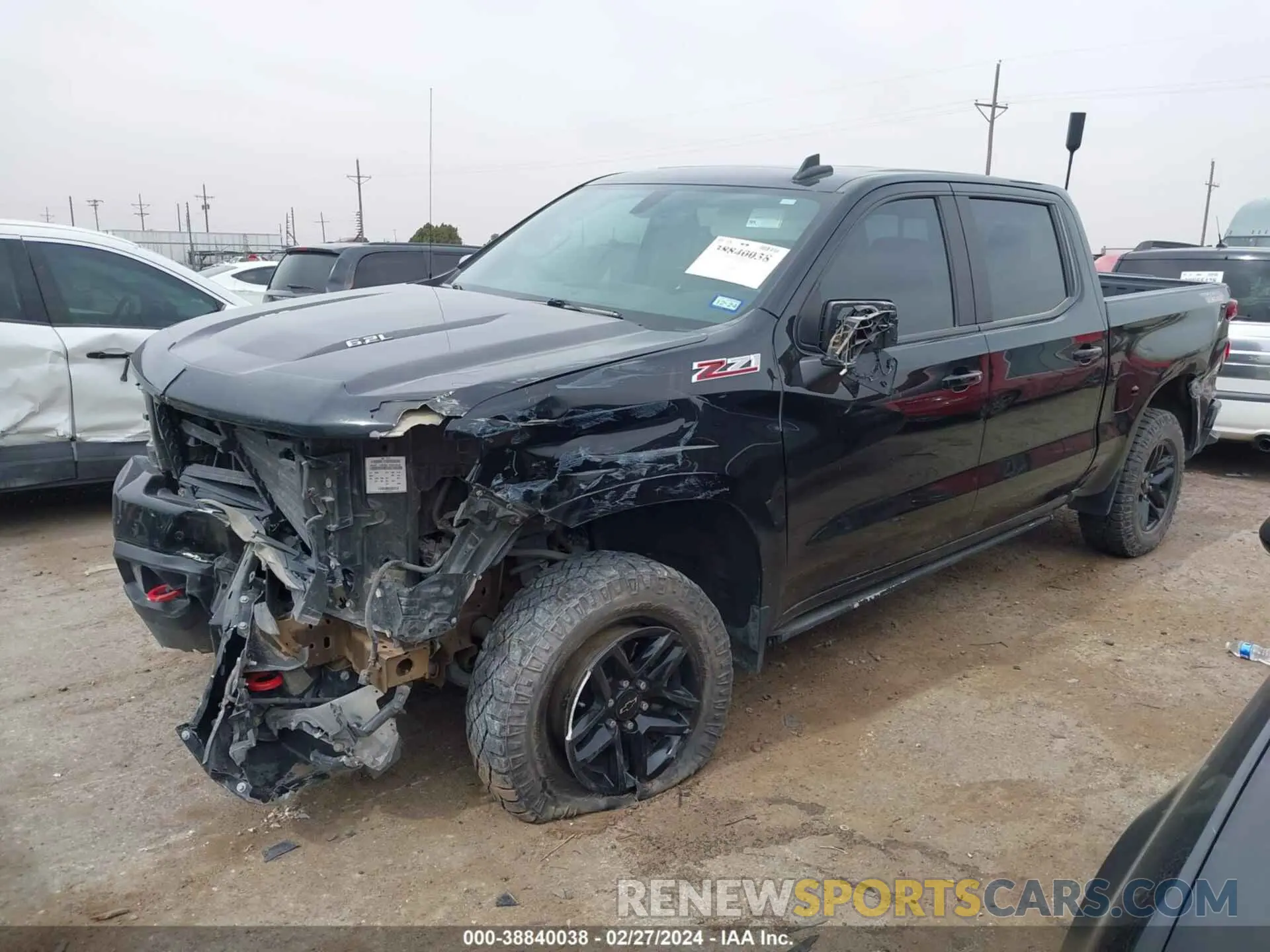 2 Photograph of a damaged car 3GCPYFEL0MG173340 CHEVROLET SILVERADO 1500 2021