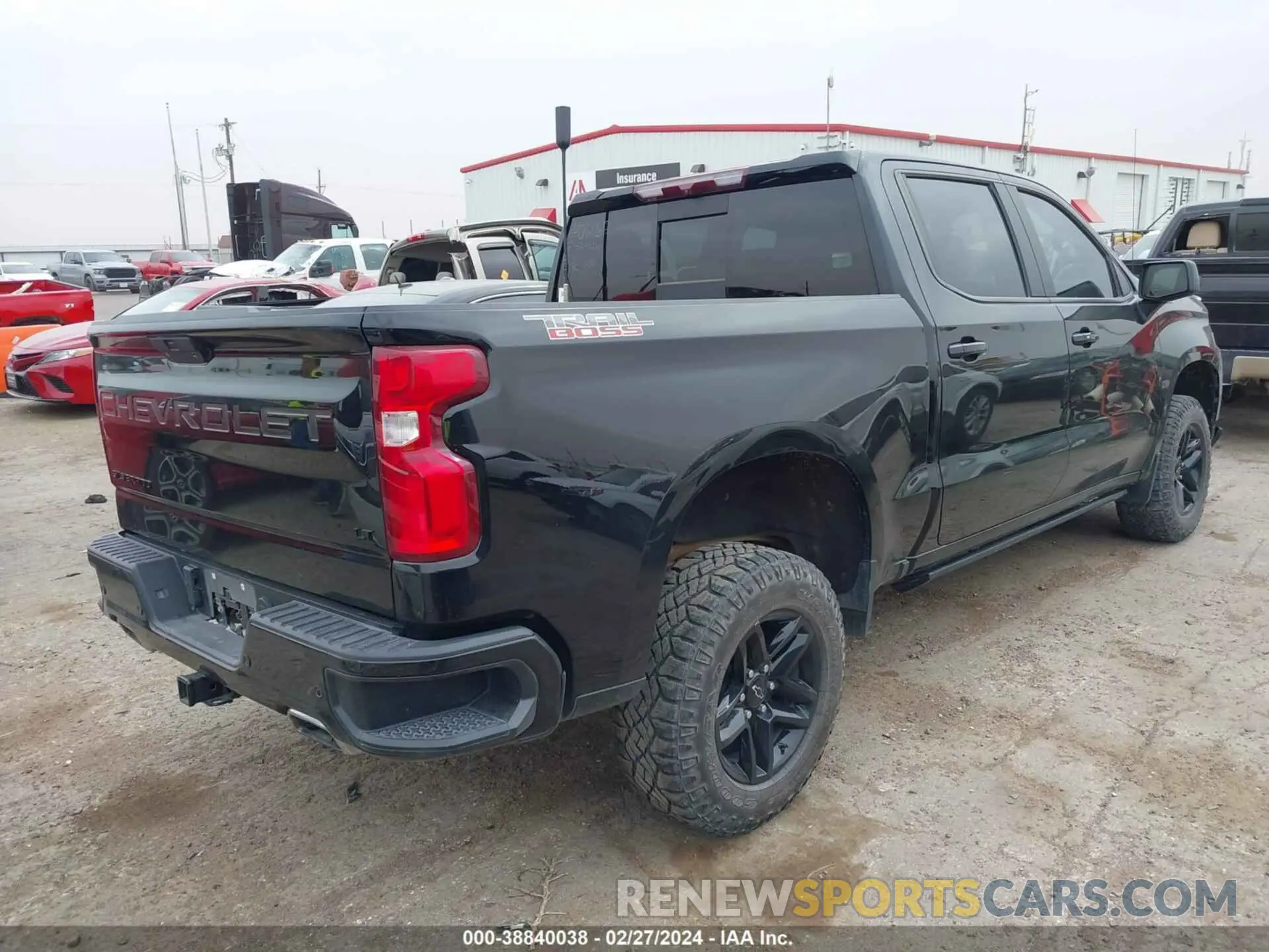 4 Photograph of a damaged car 3GCPYFEL0MG173340 CHEVROLET SILVERADO 1500 2021