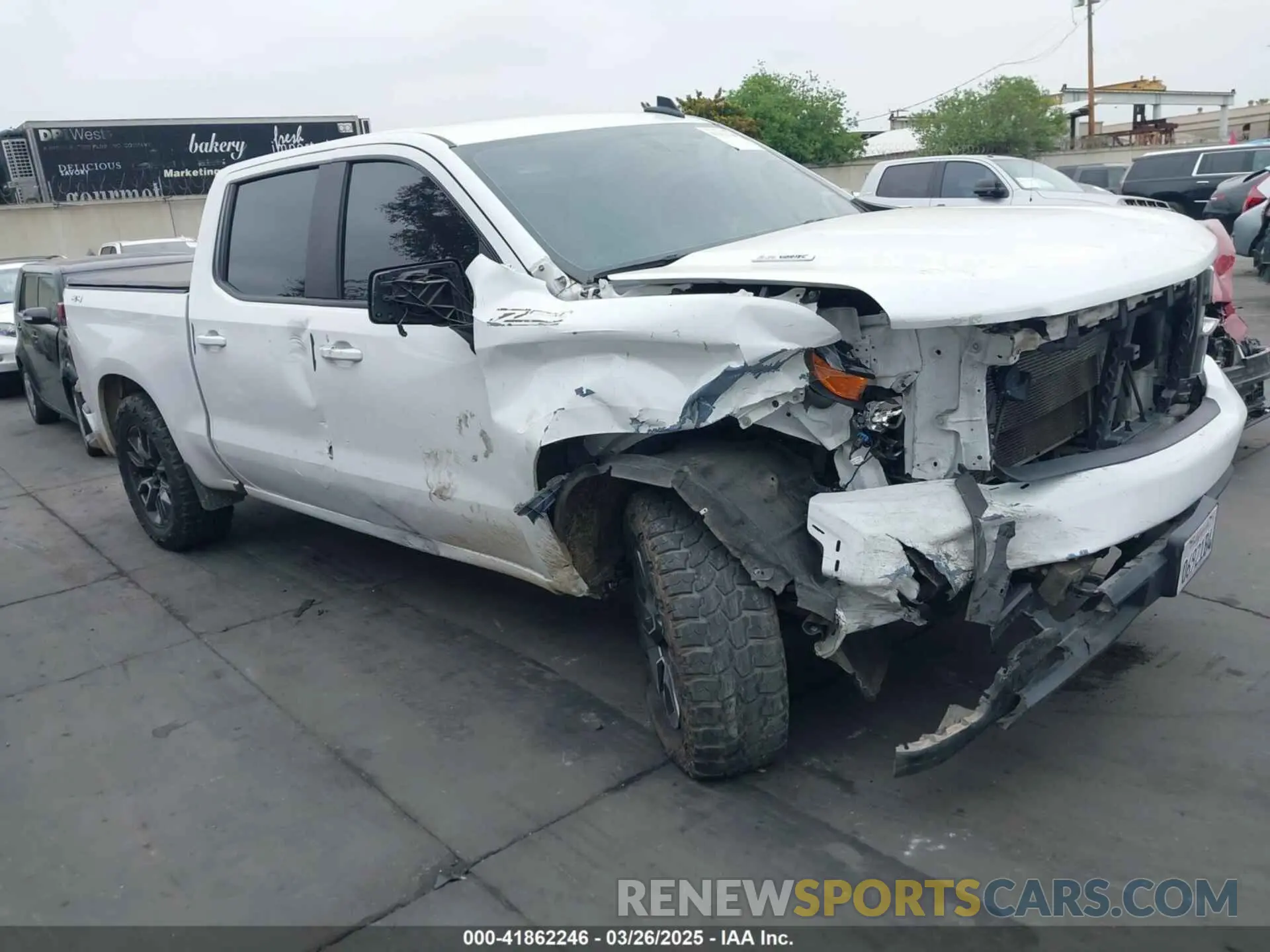 1 Photograph of a damaged car 3GCUYAEF2MG352527 CHEVROLET SILVERADO 1500 2021
