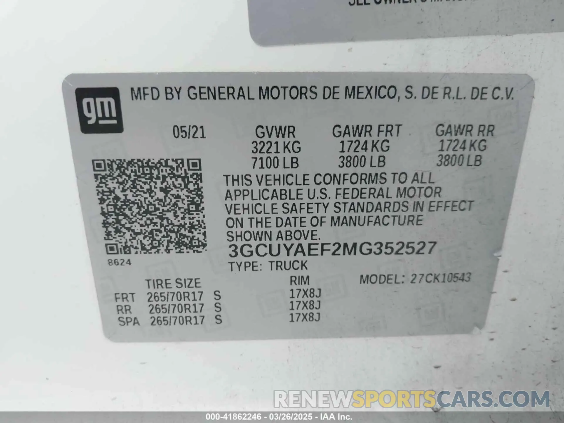 9 Photograph of a damaged car 3GCUYAEF2MG352527 CHEVROLET SILVERADO 1500 2021
