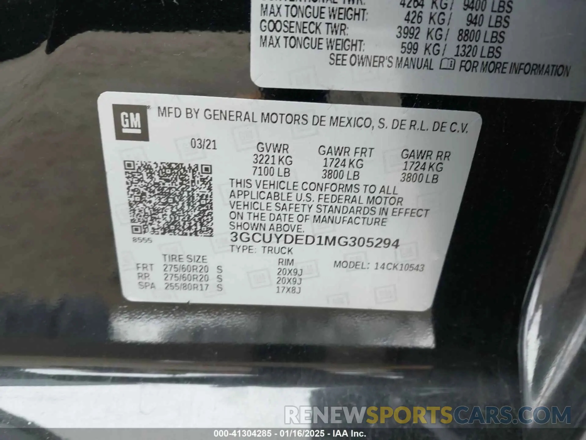 9 Photograph of a damaged car 3GCUYDED1MG305294 CHEVROLET SILVERADO 1500 2021