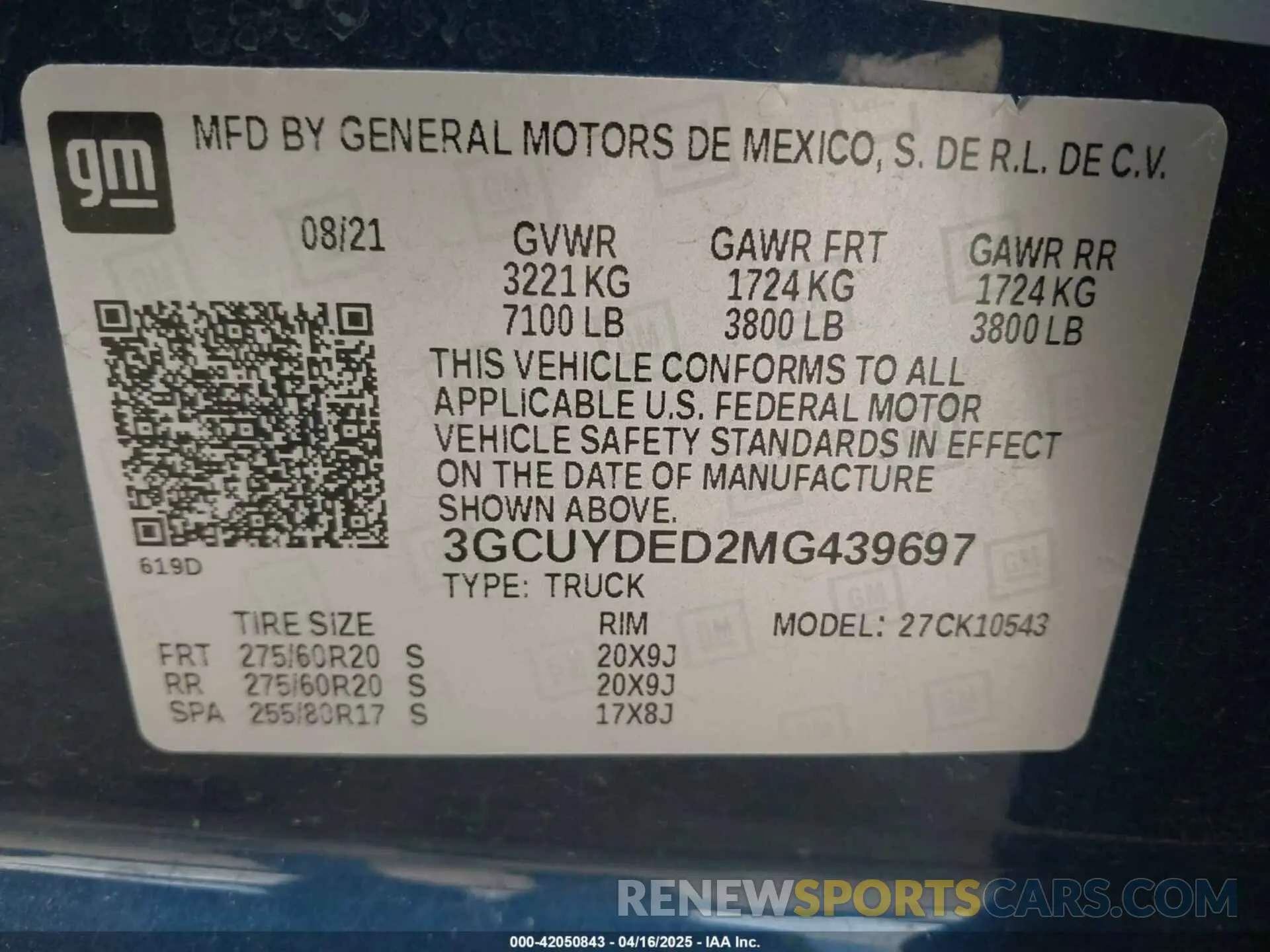 9 Photograph of a damaged car 3GCUYDED2MG439697 CHEVROLET SILVERADO 1500 2021