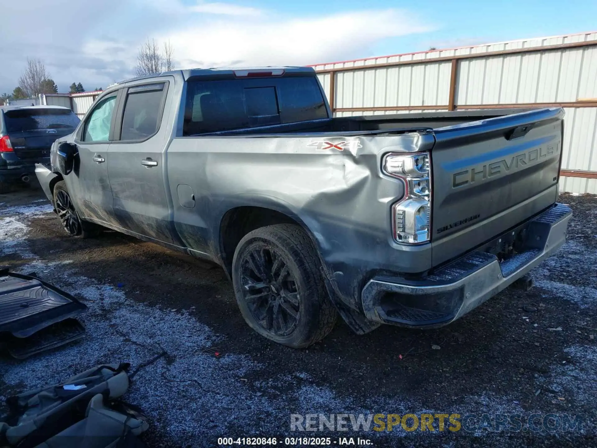 3 Photograph of a damaged car 3GCUYDED3MG103587 CHEVROLET SILVERADO 1500 2021