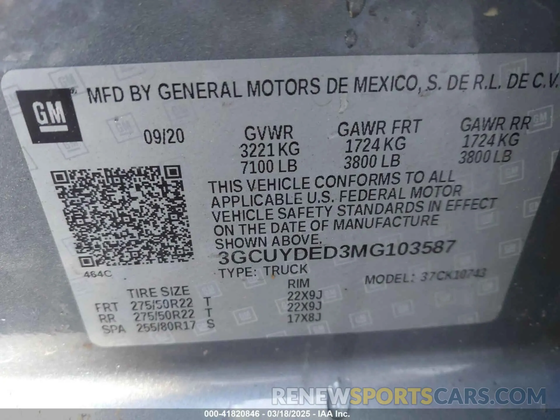 9 Photograph of a damaged car 3GCUYDED3MG103587 CHEVROLET SILVERADO 1500 2021