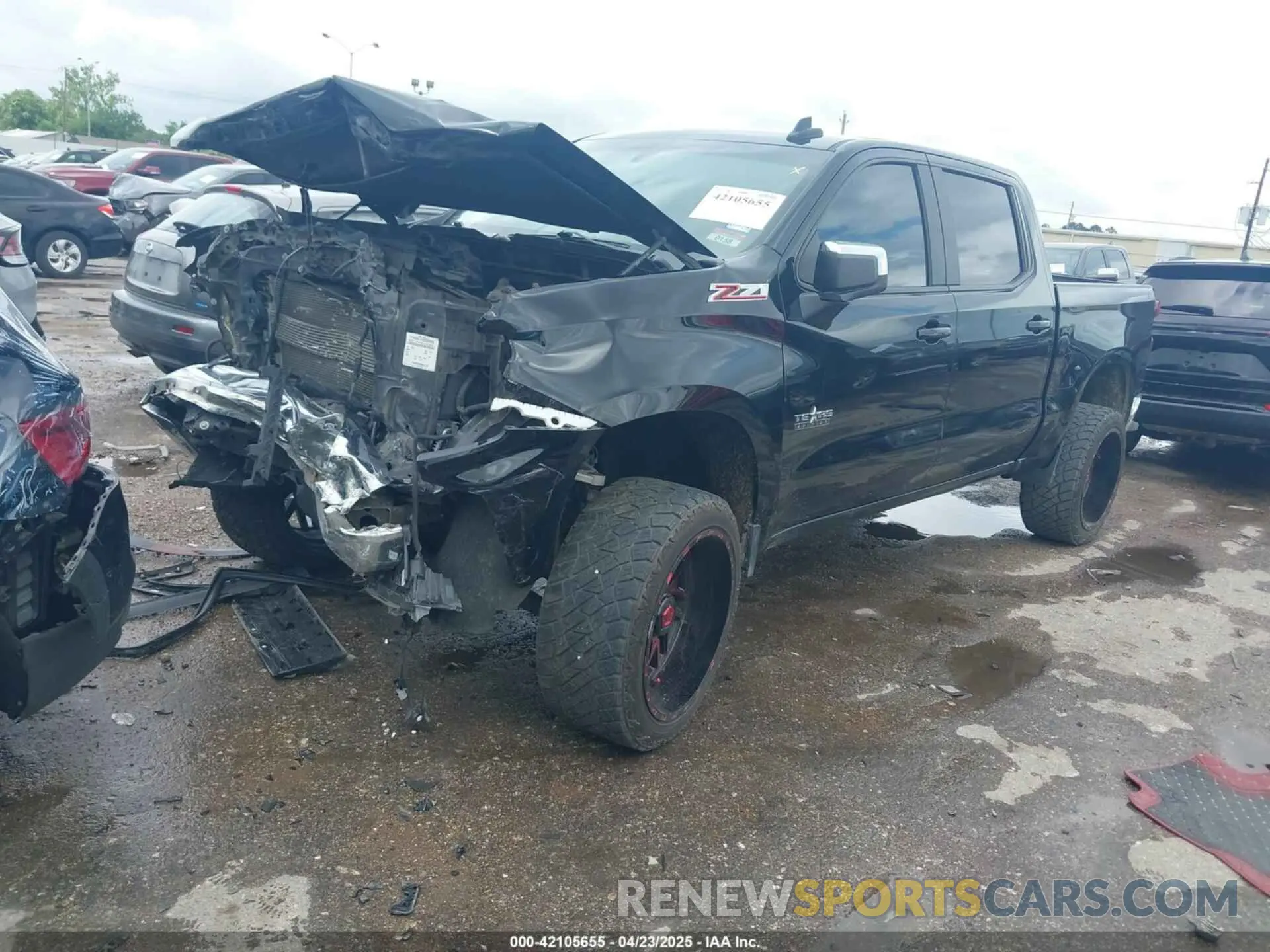 2 Photograph of a damaged car 3GCUYDED8MG441020 CHEVROLET SILVERADO 1500 2021
