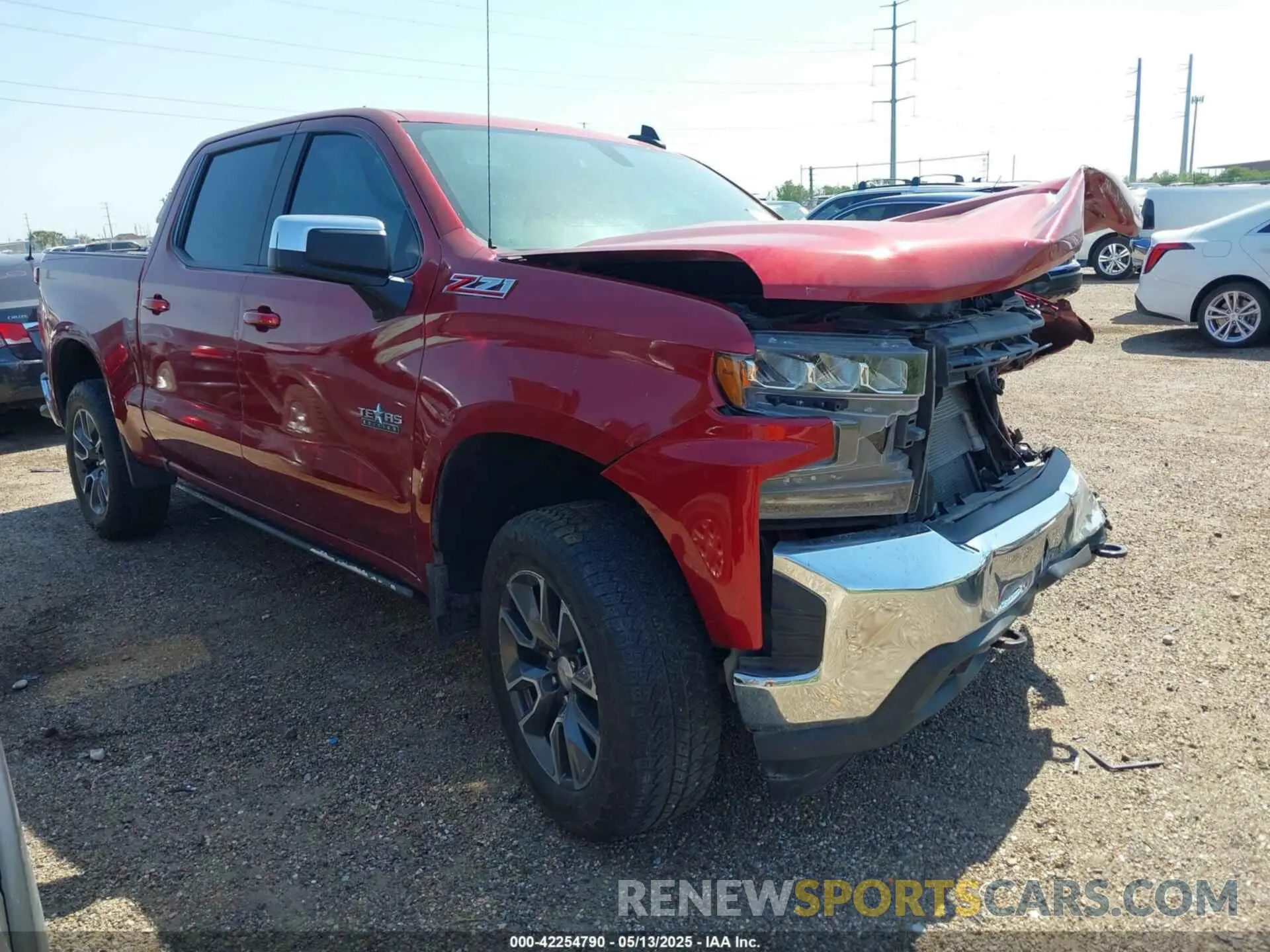 1 Photograph of a damaged car 3GCUYDEDXMG319582 CHEVROLET SILVERADO 1500 2021